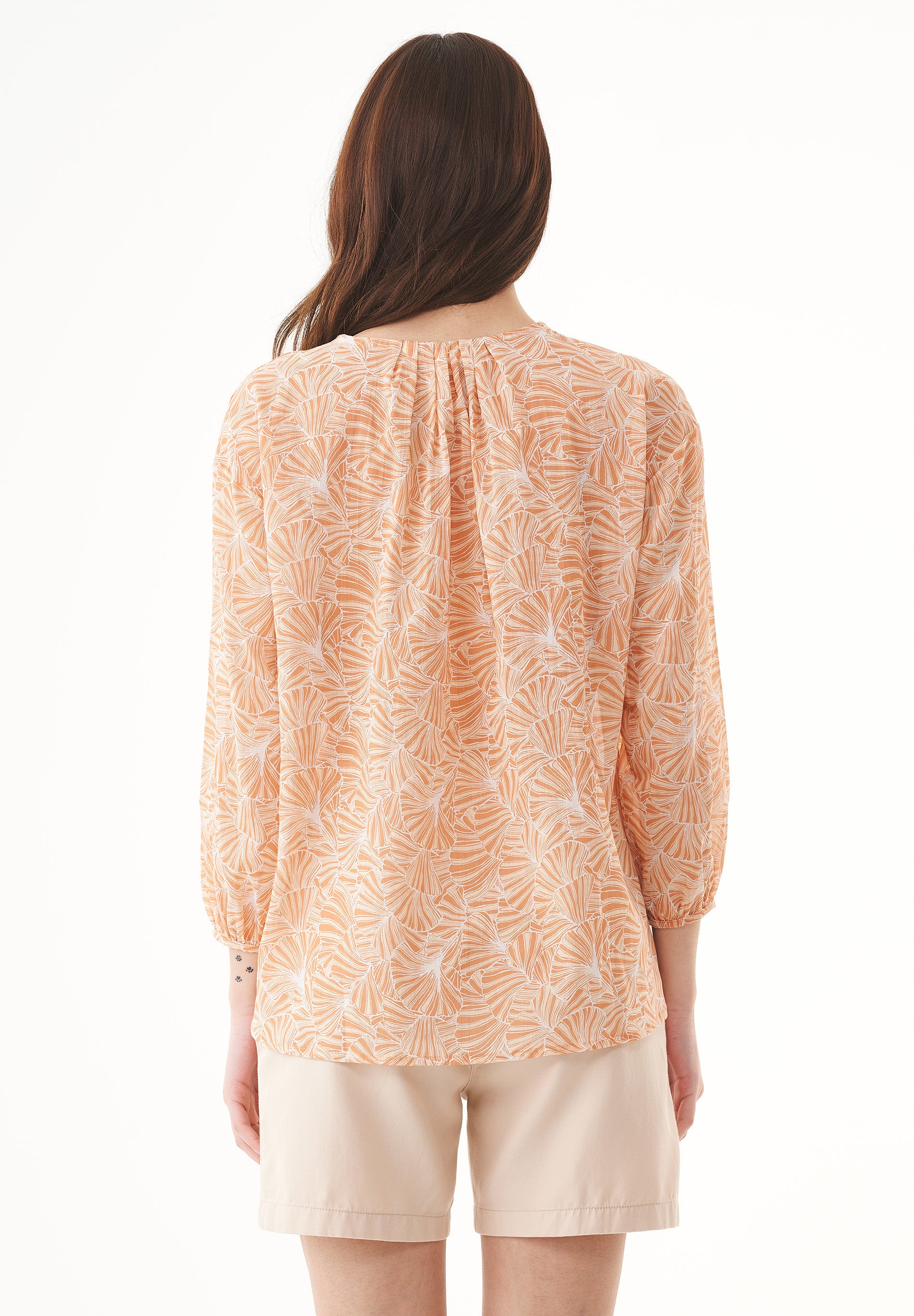 Bluse aus Bio-Baumwoll-Voile
