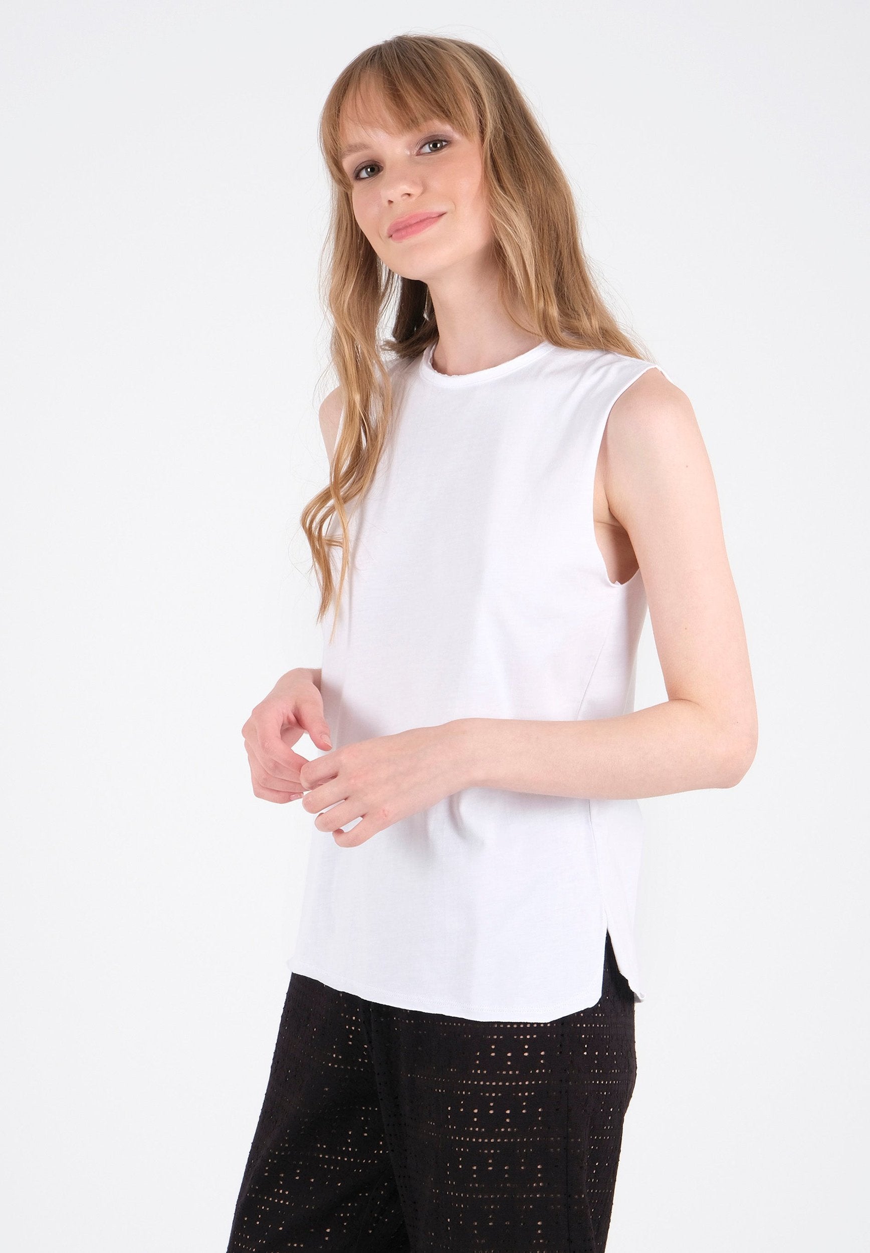 Top aus TENCEL™ Modal und Bio-Baumwolle