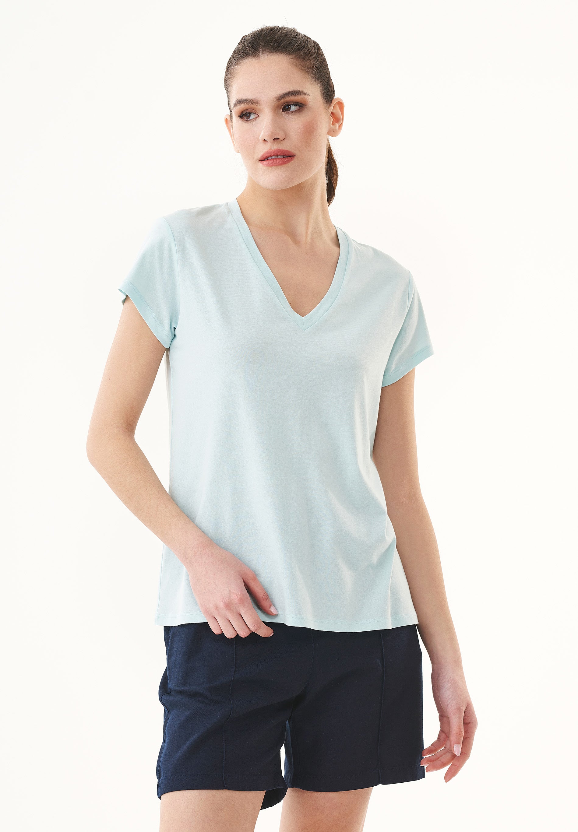 T-Shirt aus TENCEL™ Modal und Bio-Baumwolle