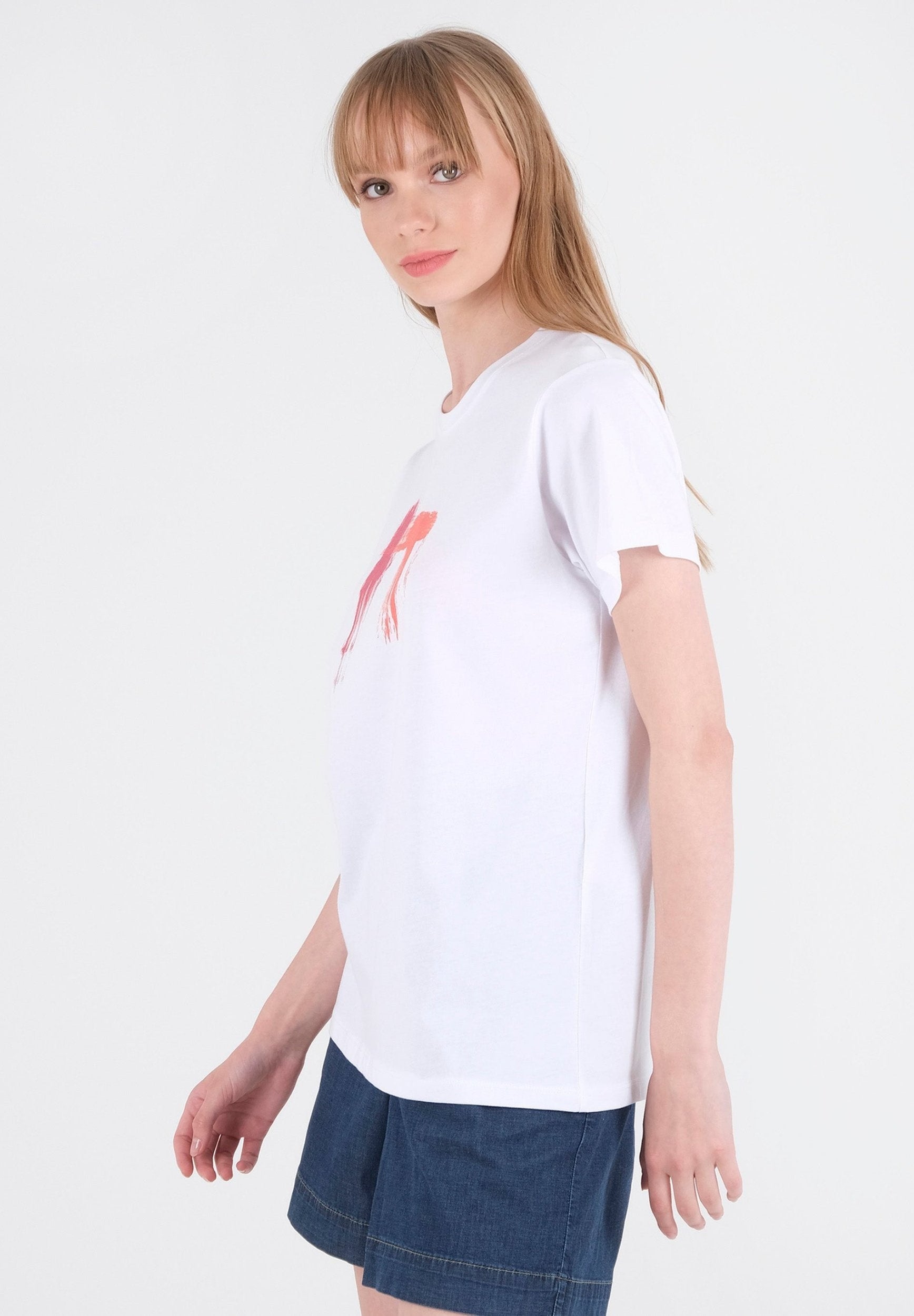 T-Shirt aus Bio-Baumwolle mit Print