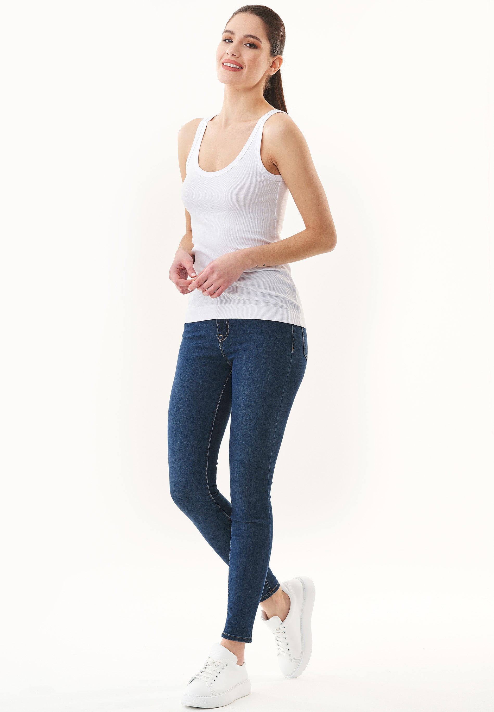 Rib Tank-Top aus Bio-Baumwolle