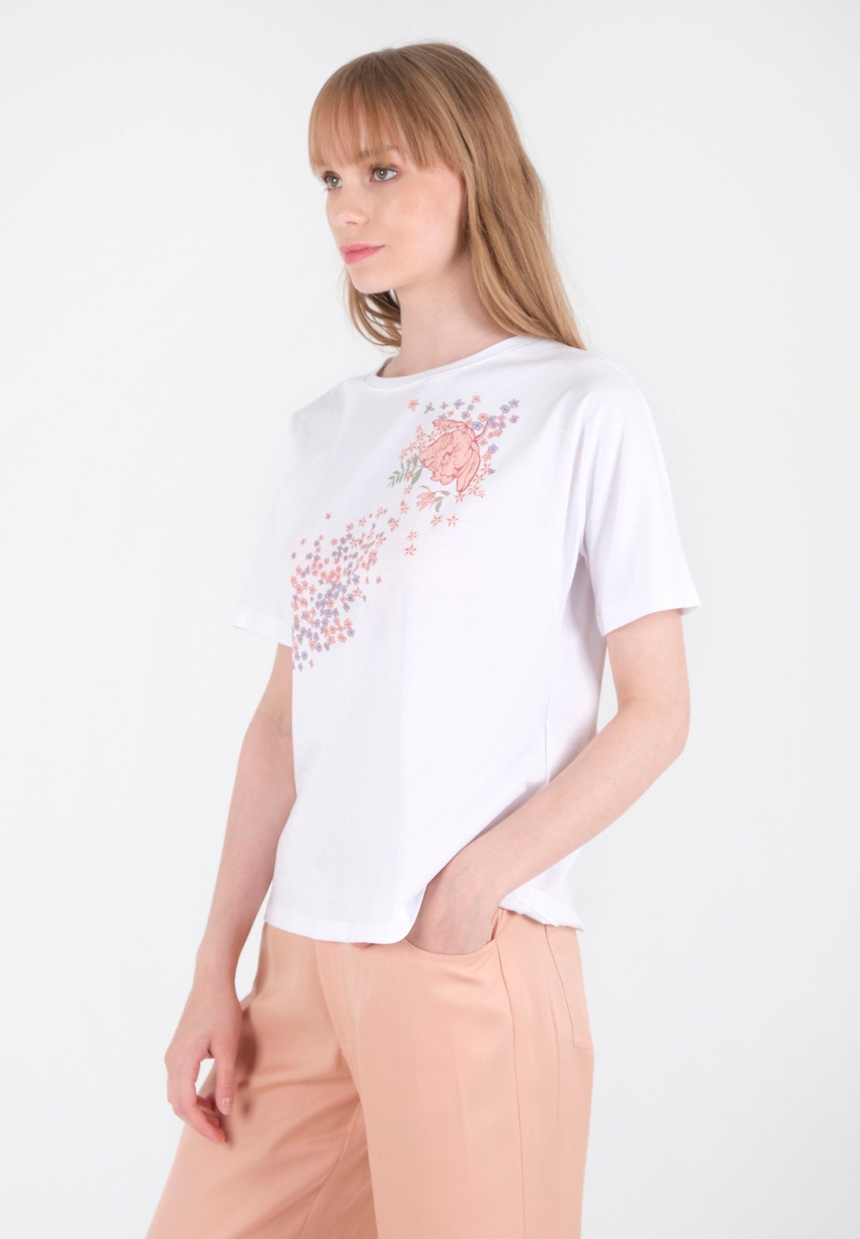 T-Shirt aus TENCEL™ Modal und Bio-Baumwolle mit Print