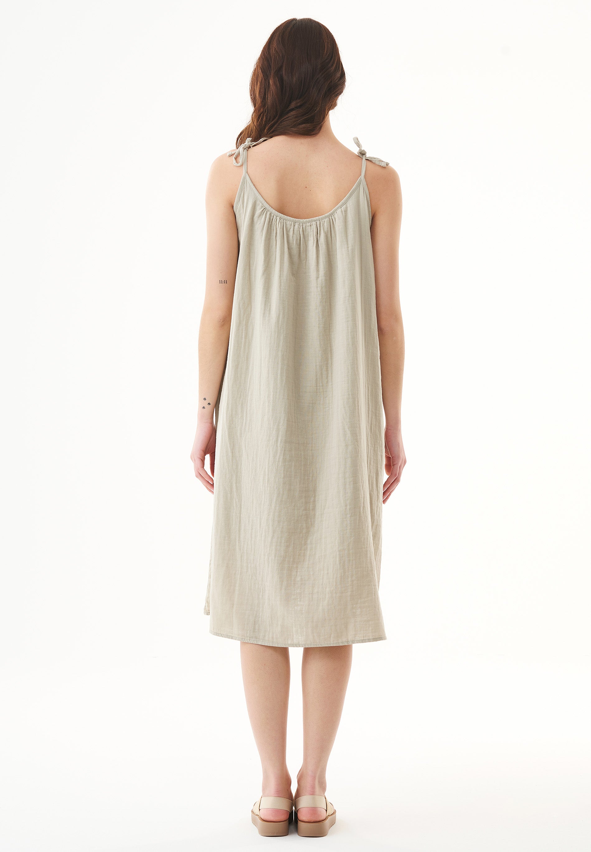 Spaghettiträger-Kleid aus Bio-Baumwolle