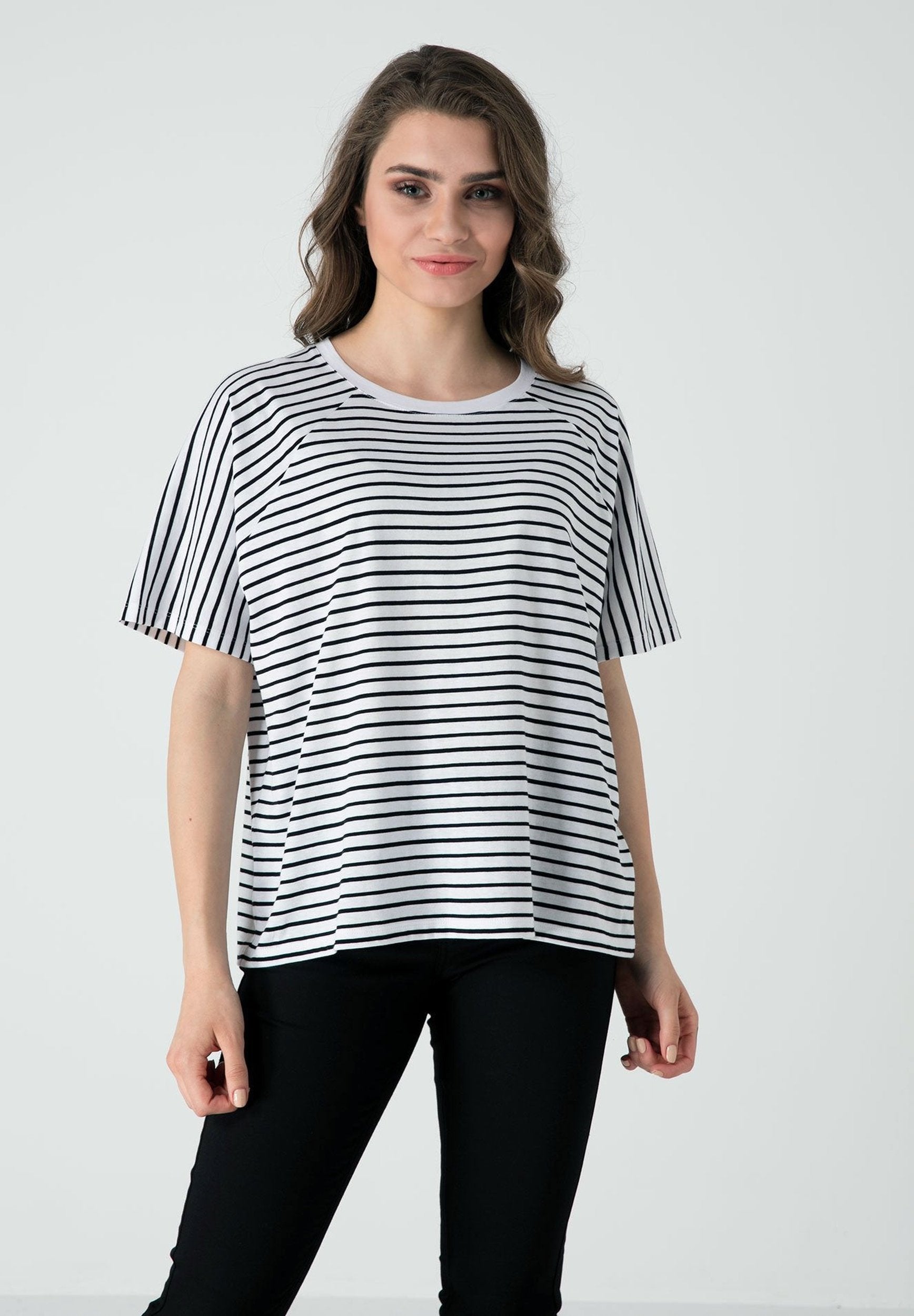 Gestreiftes T-Shirt aus Bio-Baumwolle