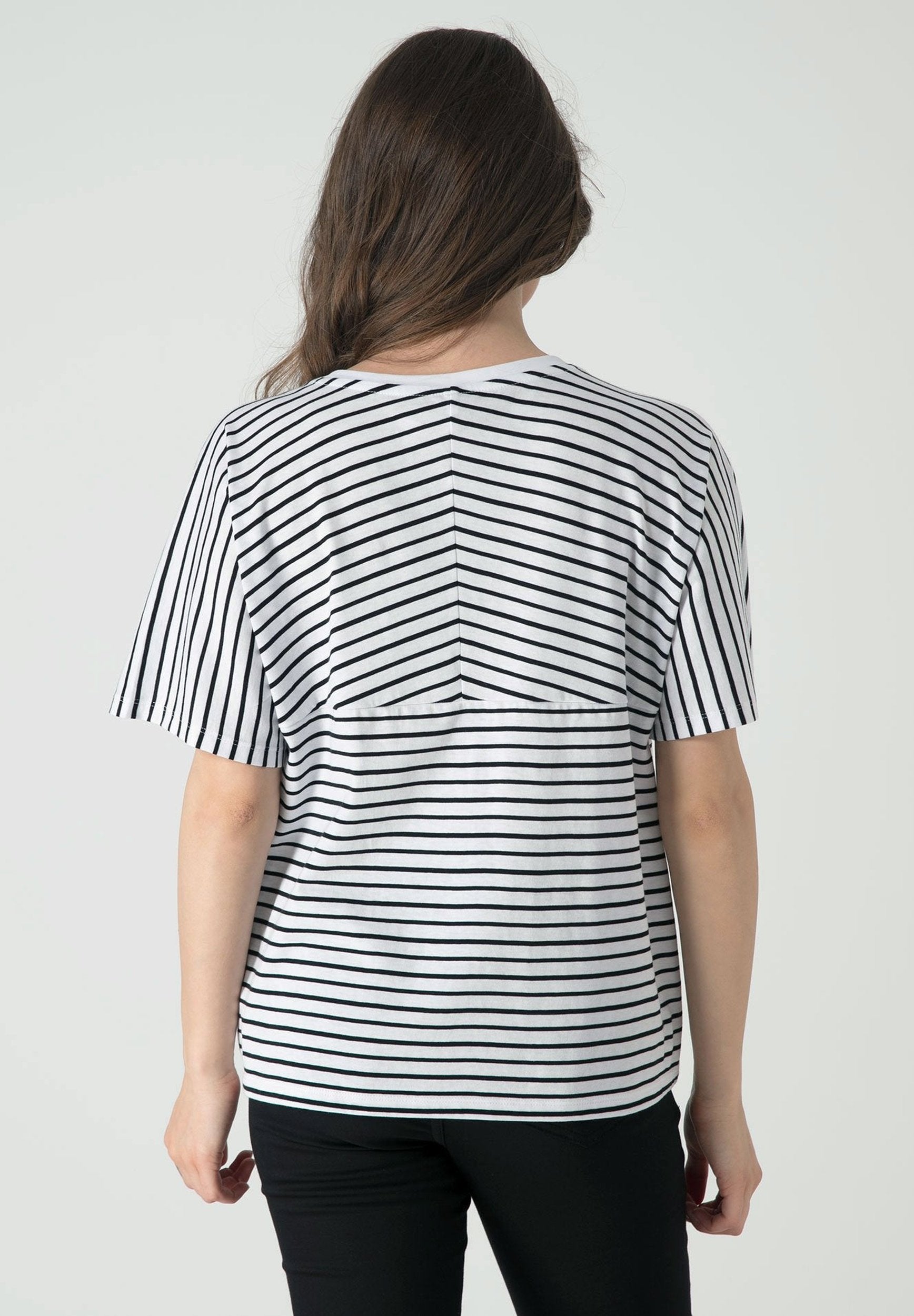 Gestreiftes T-Shirt aus Bio-Baumwolle