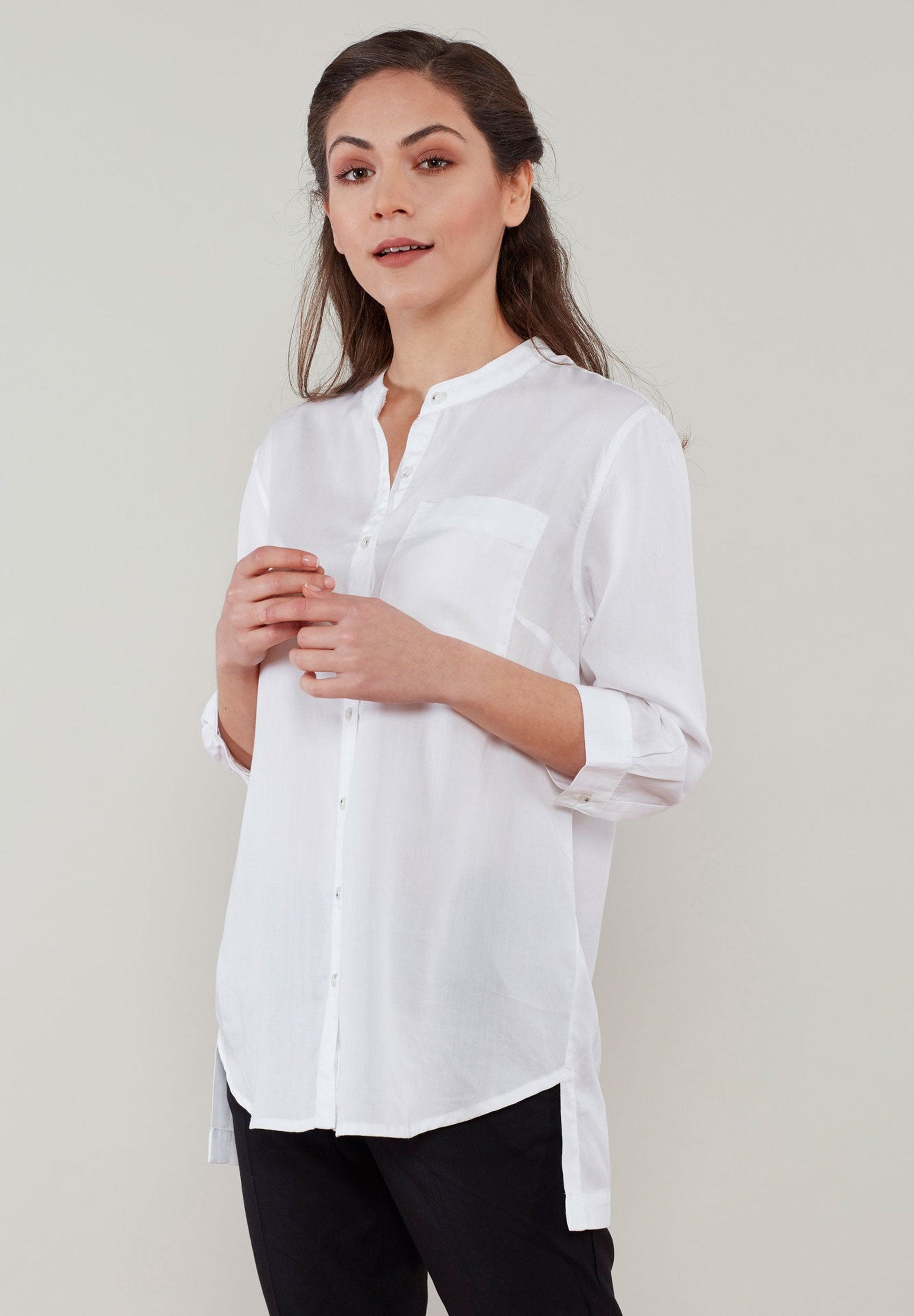 3/4 Arm Bluse aus TENCEL™ Lyocell