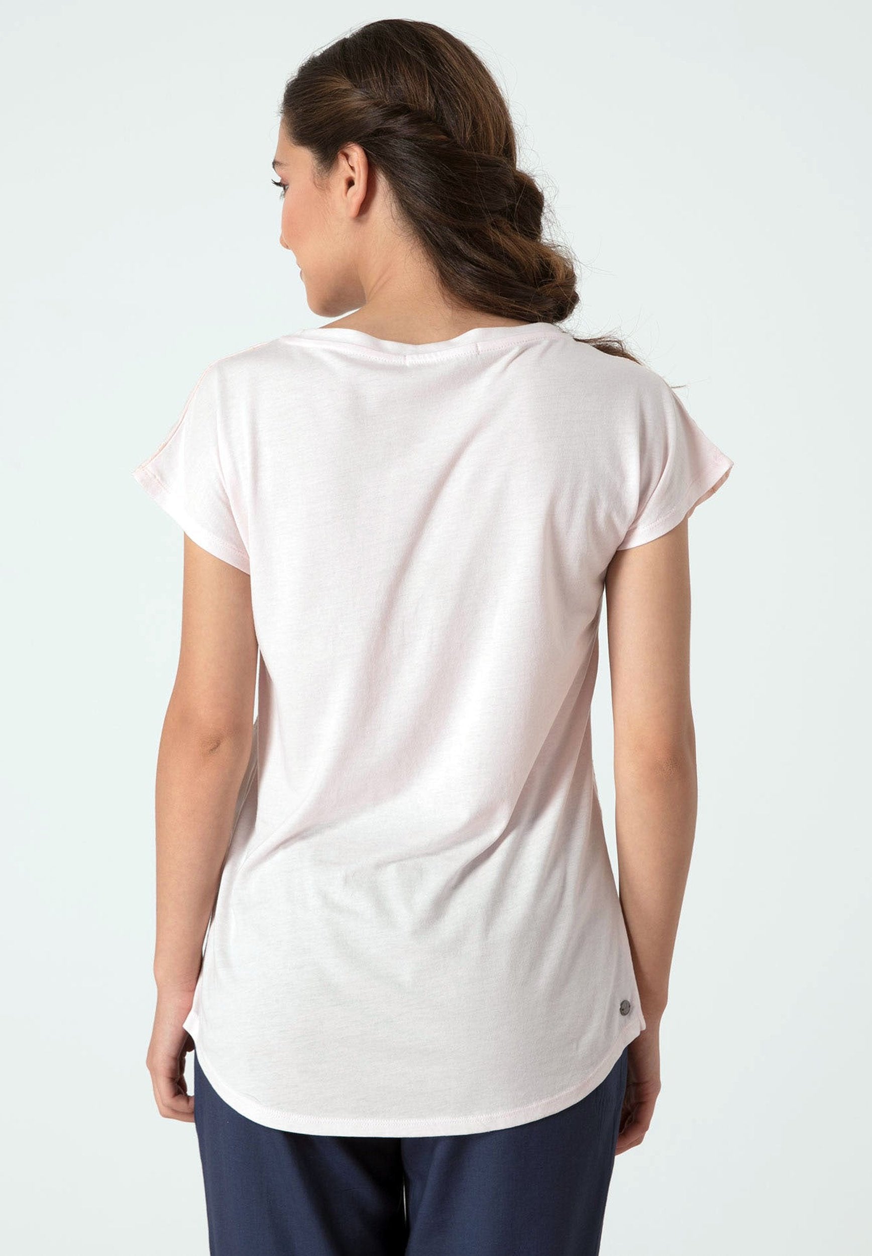 T-Shirt aus TENCEL™ Lyocell und Bio-Baumwolle mit Stickerei