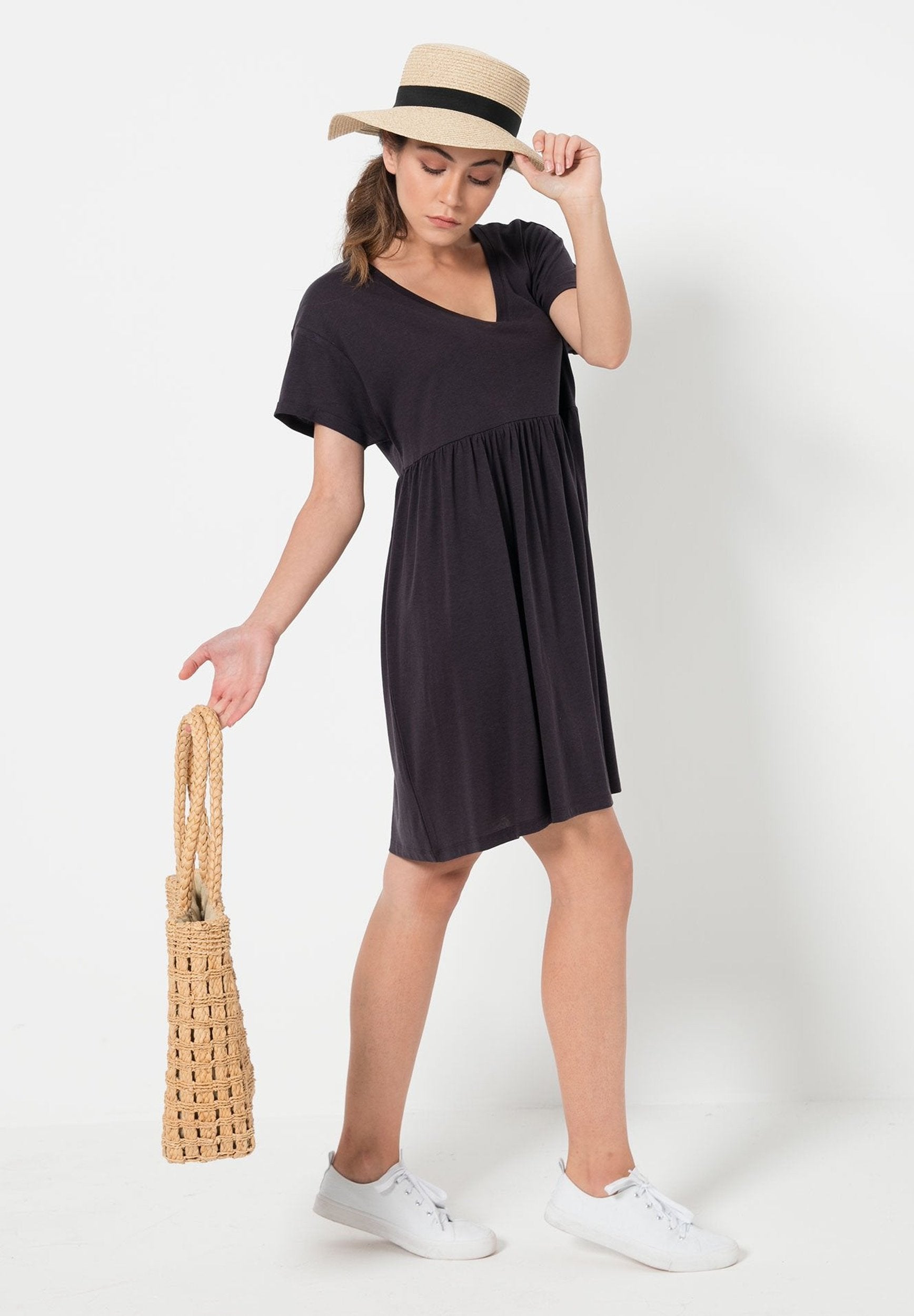 Jersey Kleid aus TENCEL™ Lyocell und Bio-Baumwolle