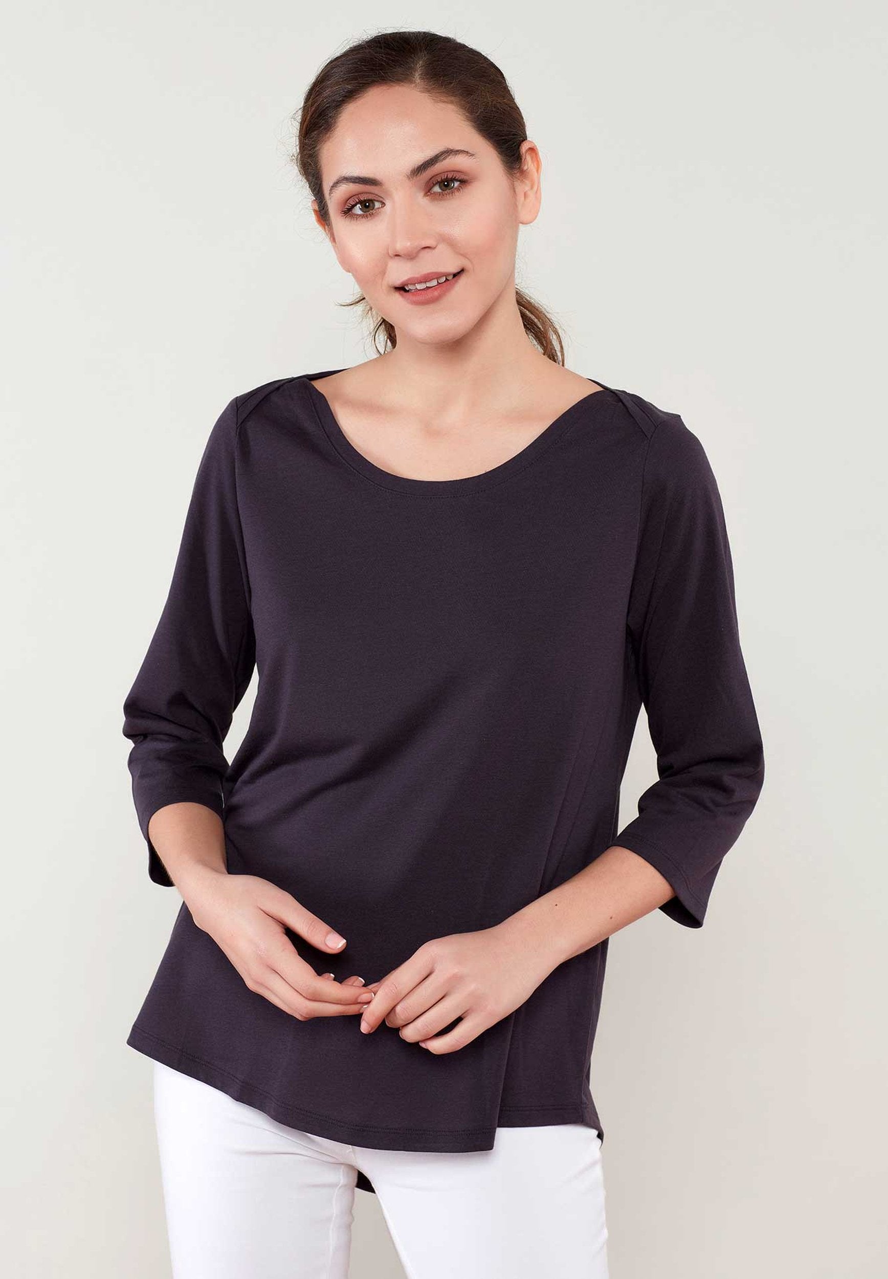 3/4 Sleeve T-Shirt aus TENCEL™ Lyocell und Bio-Baumwolle