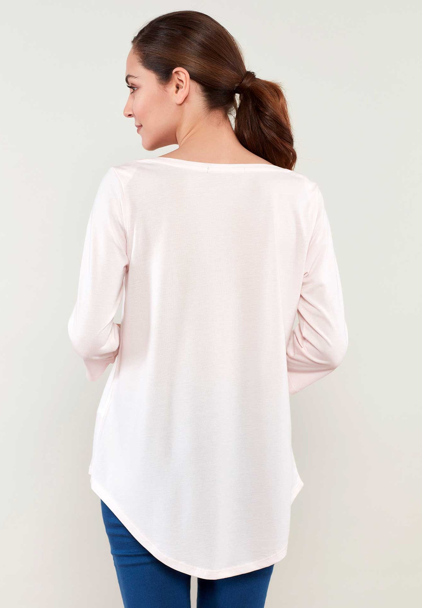 3/4 Sleeve T-Shirt aus TENCEL™ Lyocell und Bio-Baumwolle