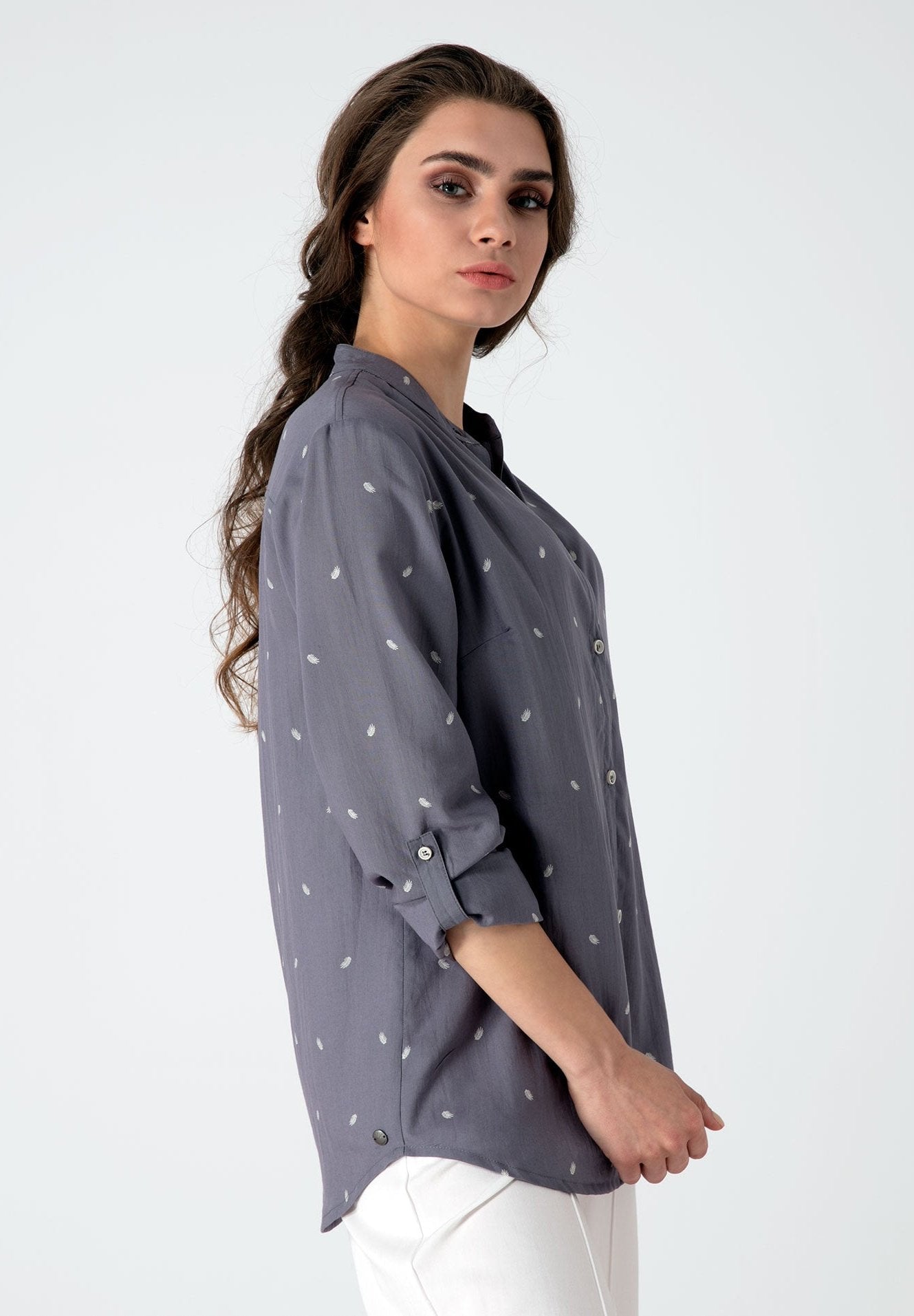 Bluse aus TENCEL™ Lyocell mit Allover Print