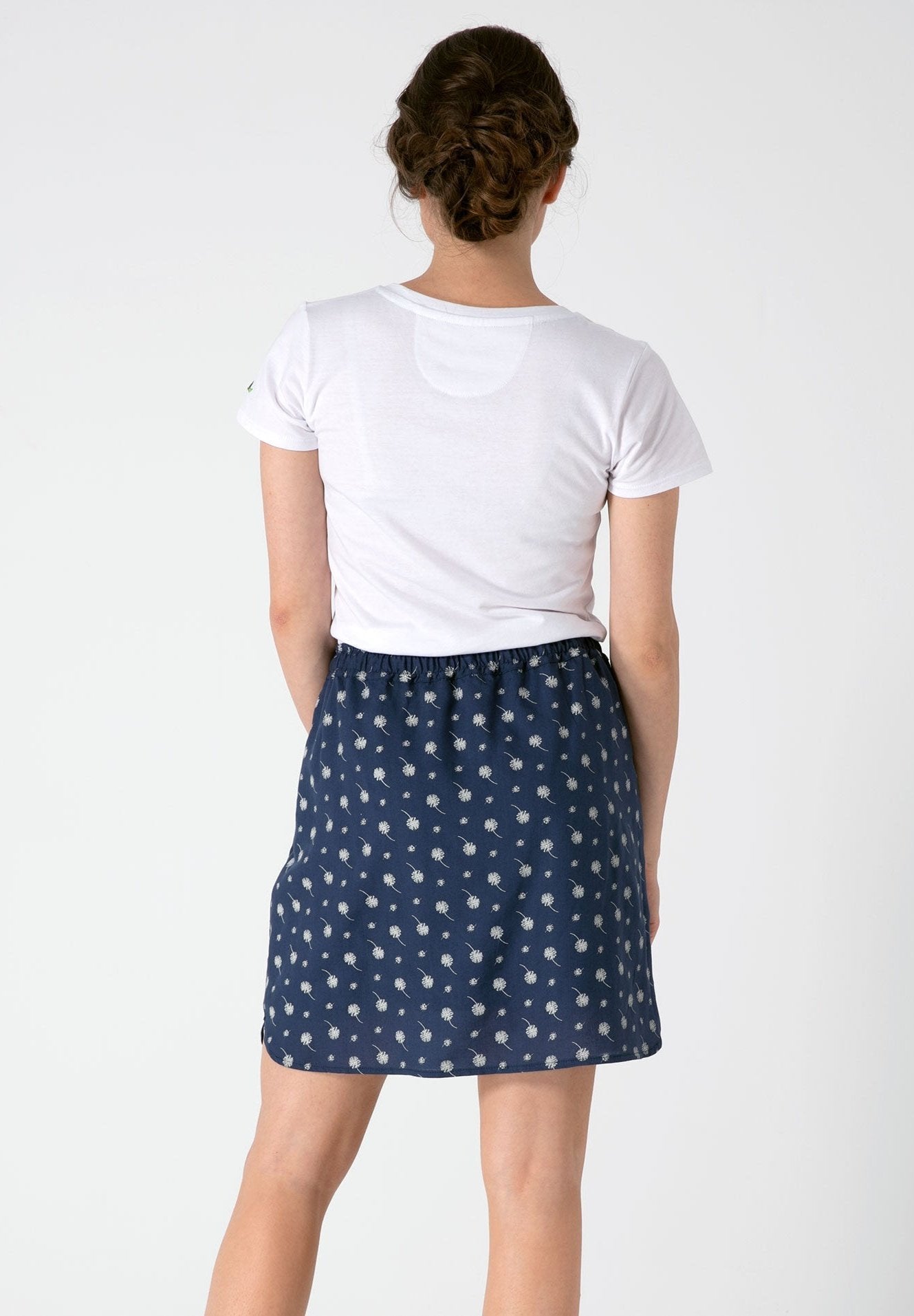 Allover Print Rock aus TENCEL™ Lyocell mit seitlichen Eingrifftaschen