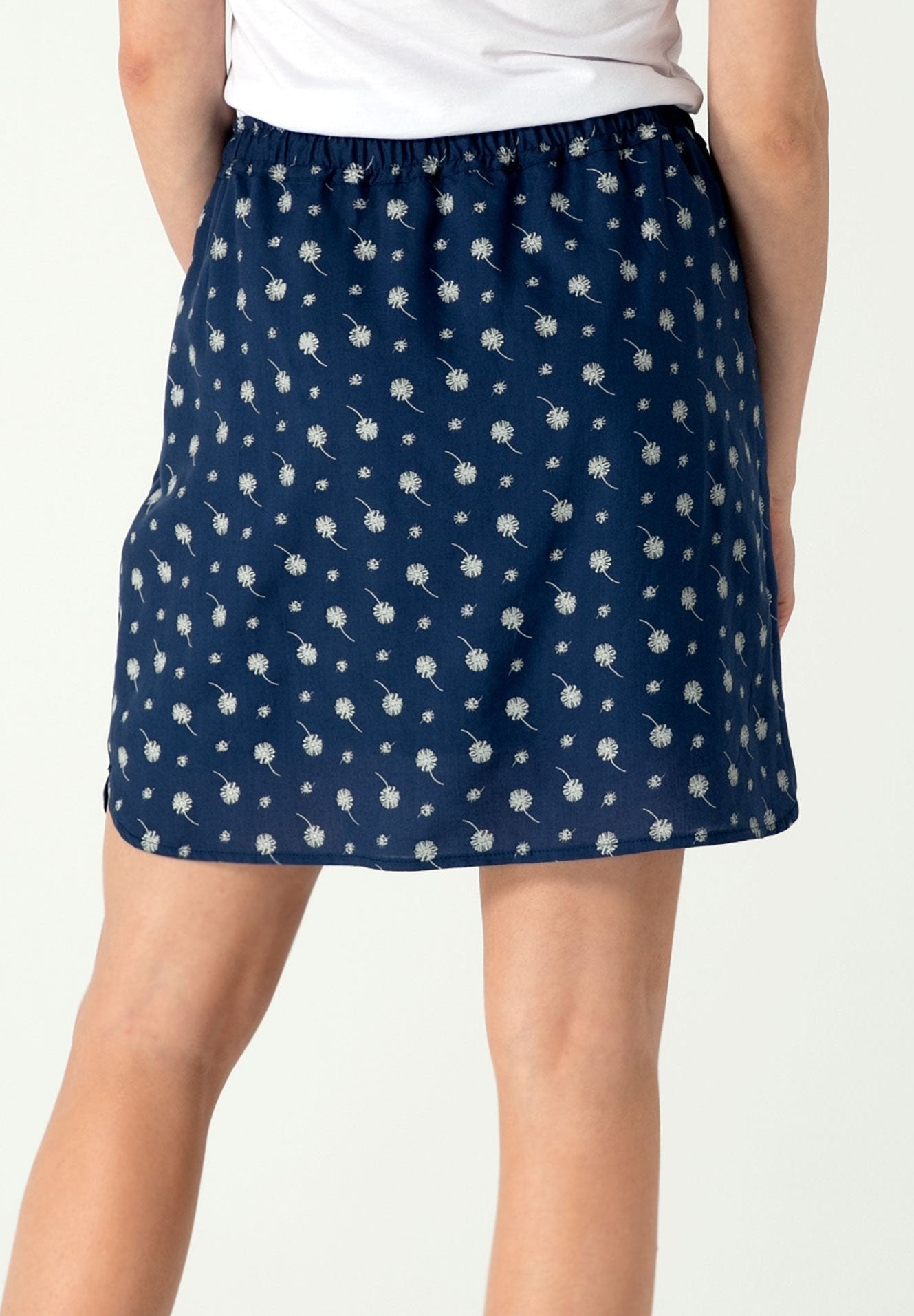 Allover Print Rock aus TENCEL™ Lyocell mit seitlichen Eingrifftaschen