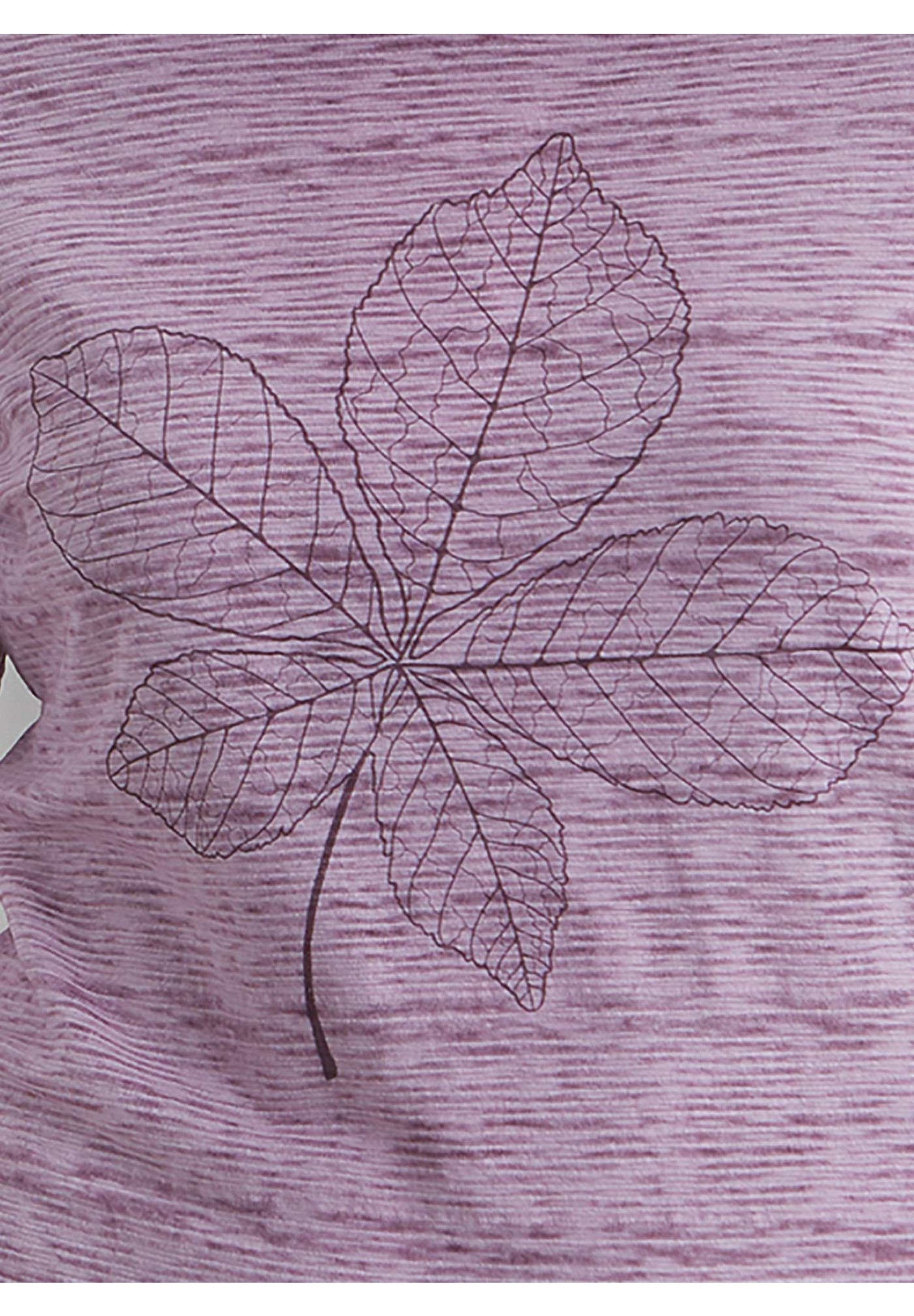 Blumenprint Langarmshirt mit Kapuze aus Bio-Baumwolle