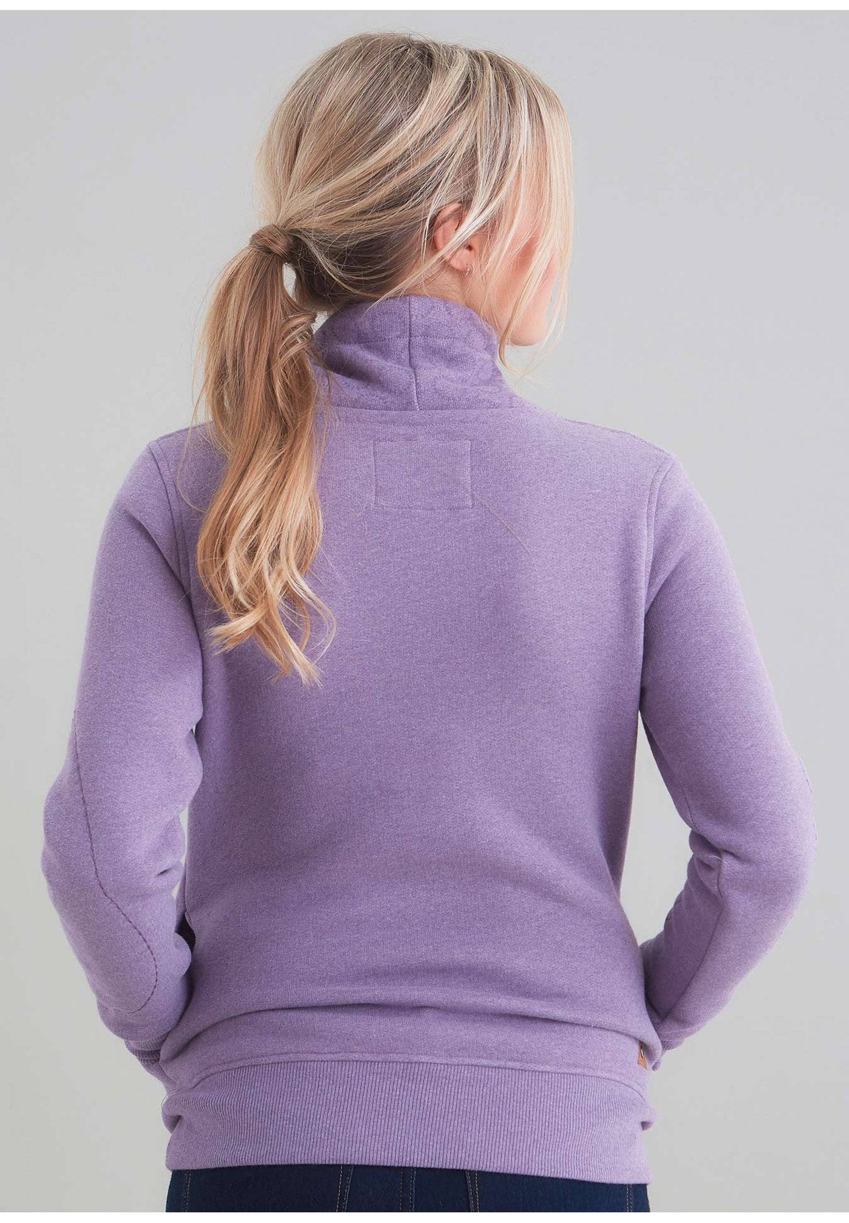 Schalkragen Sweater mit seitlichen Eingriffstaschen aus Bio-Baumwolle