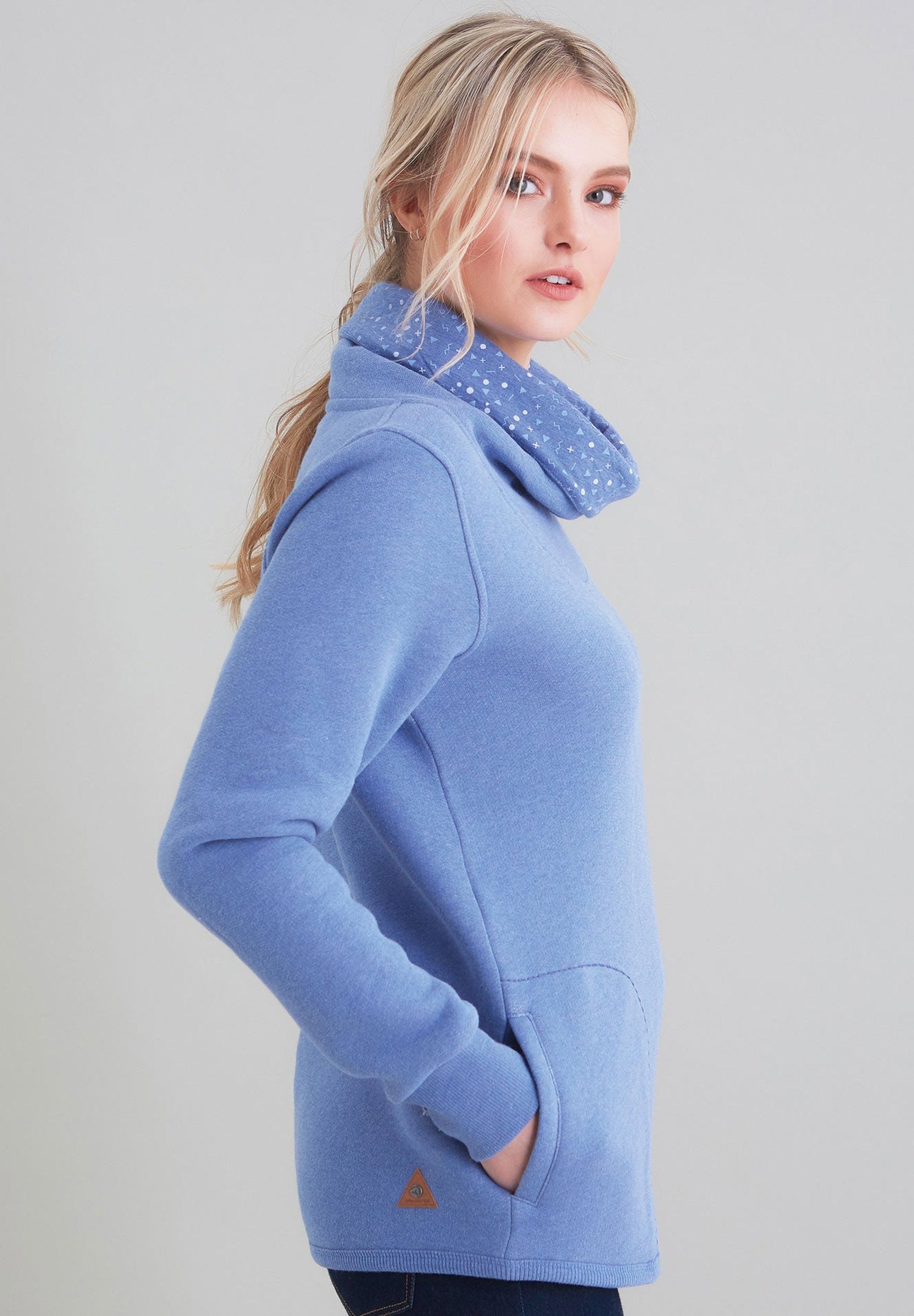 Bio-Baumwolle Schalkragen Sweater