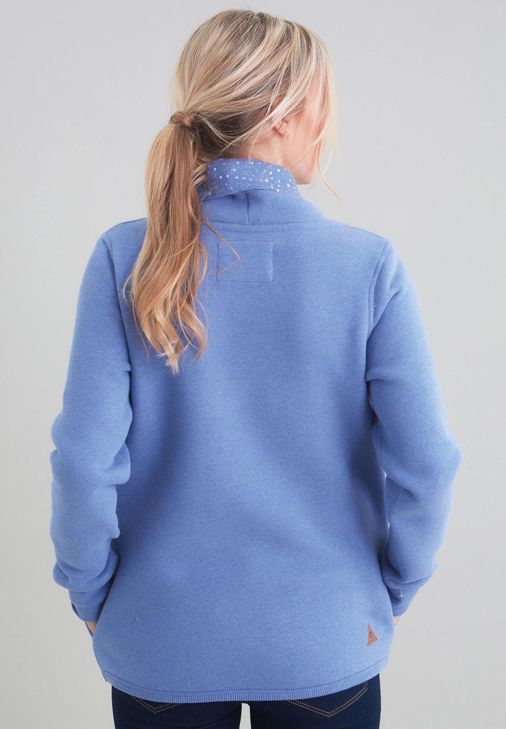 Bio-Baumwolle Schalkragen Sweater