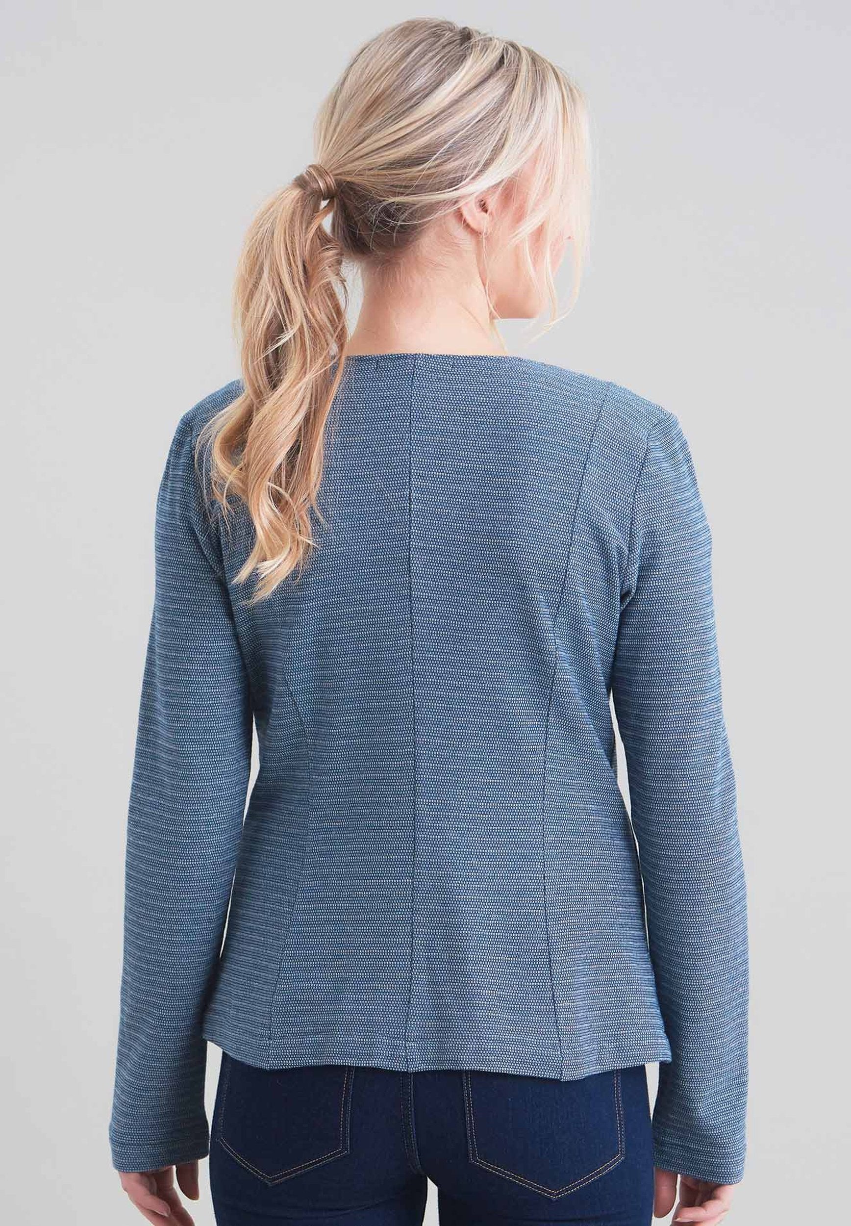 Sweatblazer im modischem Look aus Bio-Baumwolle