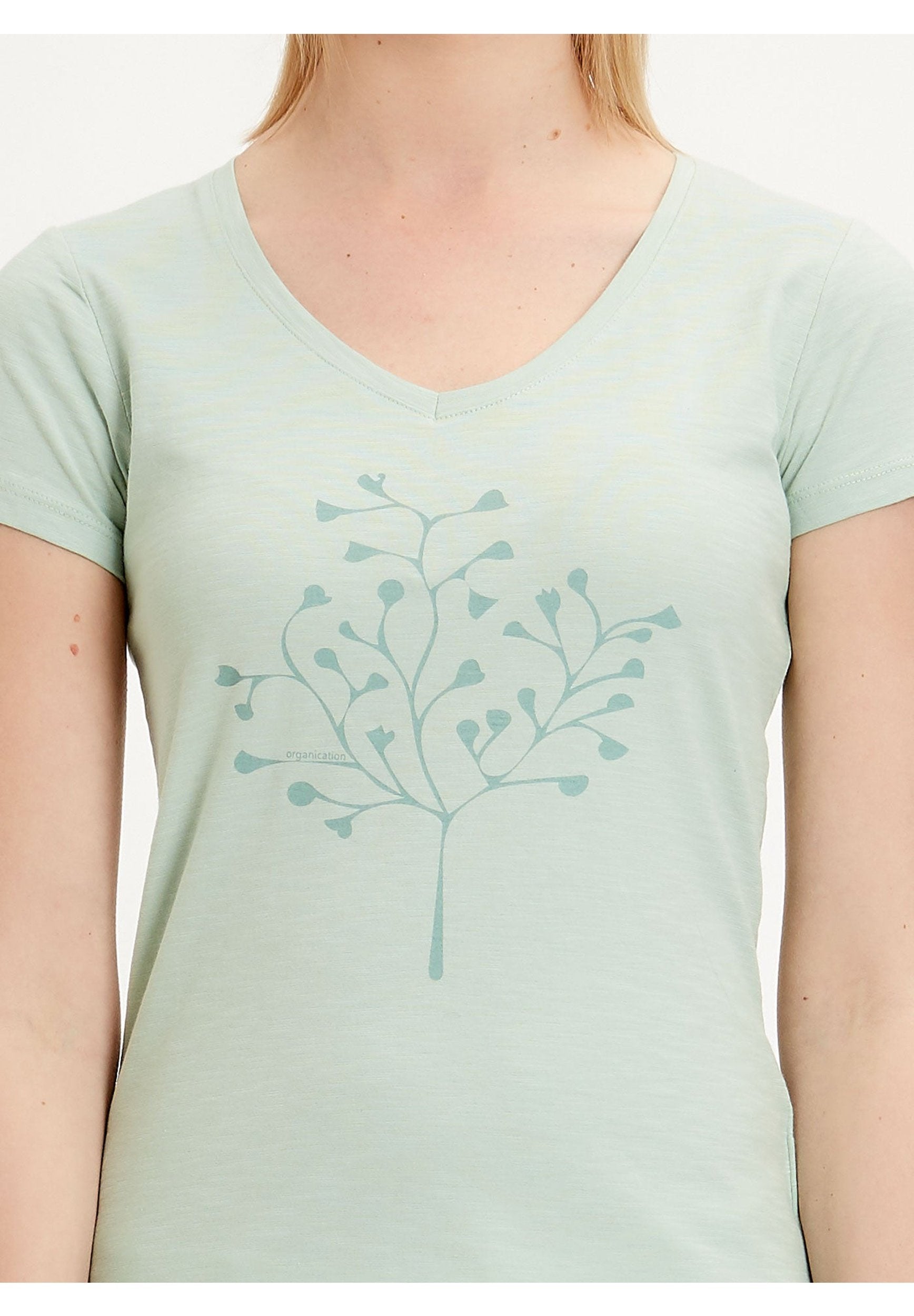 T-Shirt aus Bio-Baumwolle mit Baum-Motiv
