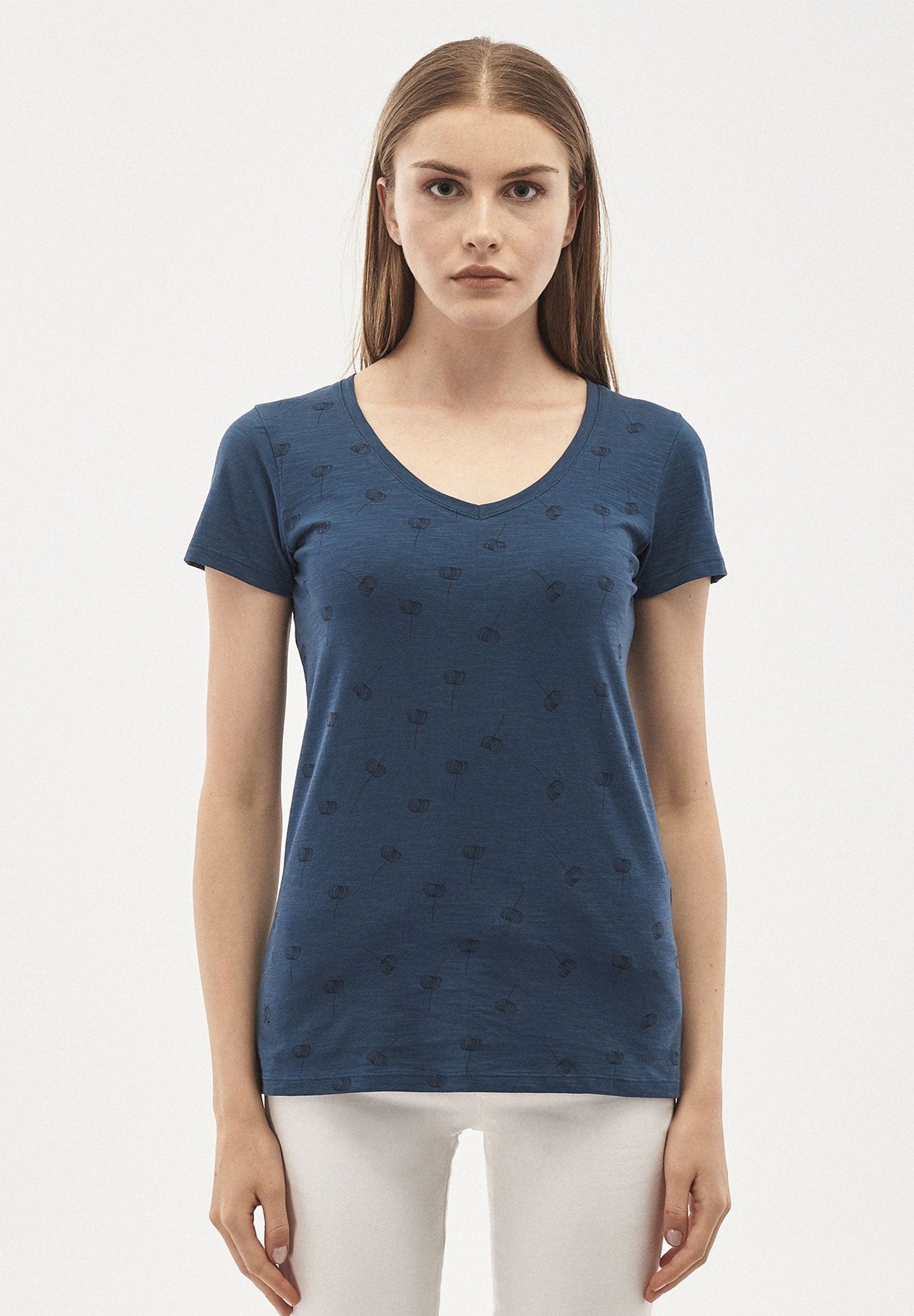 T-Shirt aus Bio-Baumwolle mit Löwenzahn-Print