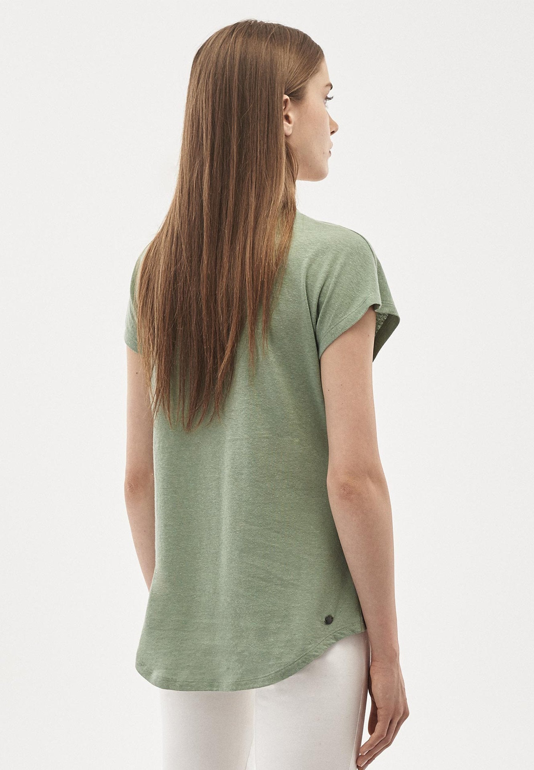T-Shirt aus Leinen-Bio-Baumwolle-Mix