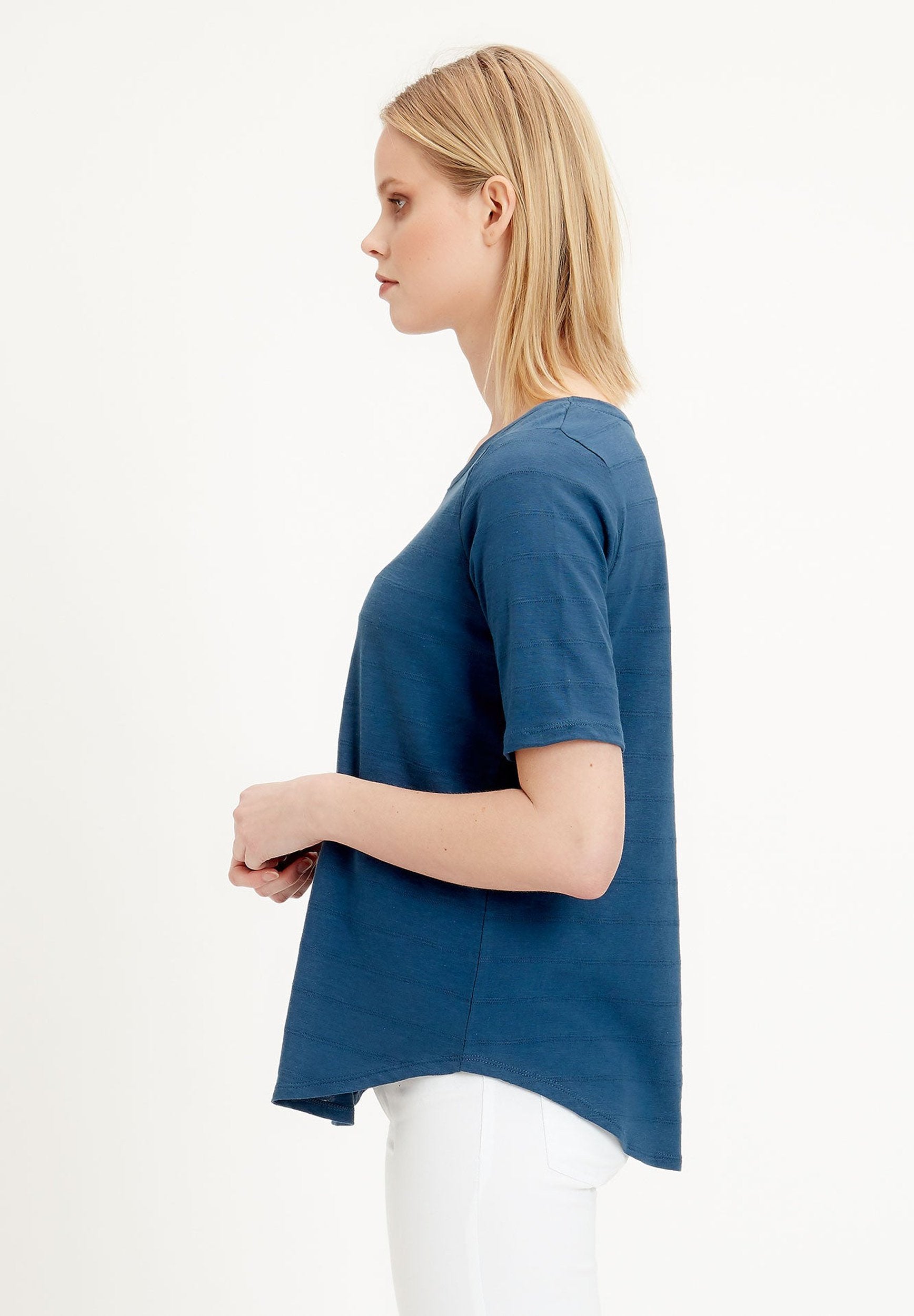 T-Shirt aus Bio-Baumwolle mit halblangen Ärmeln