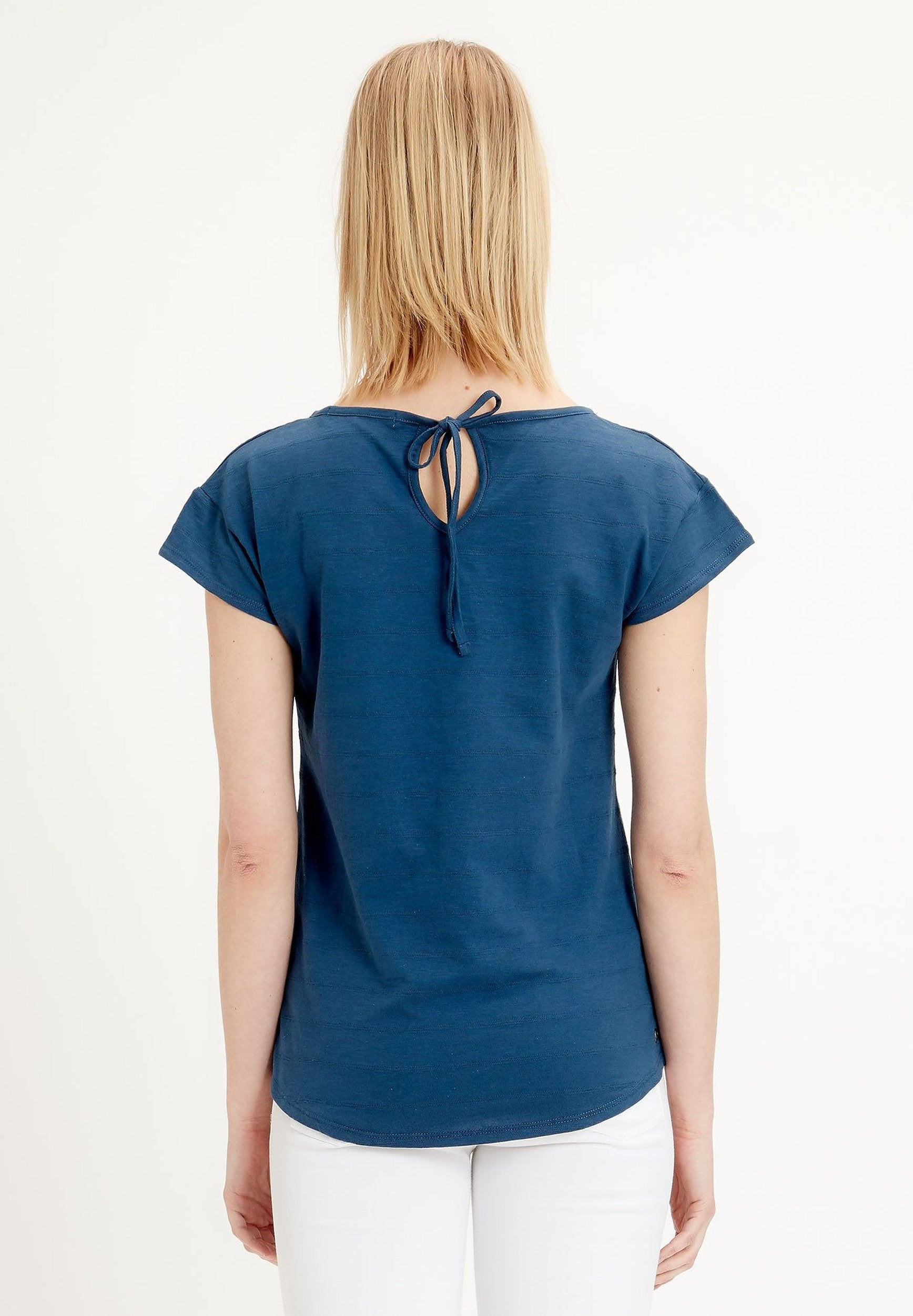 T-Shirt aus Bio-Baumwolle mit Jacquardmuster