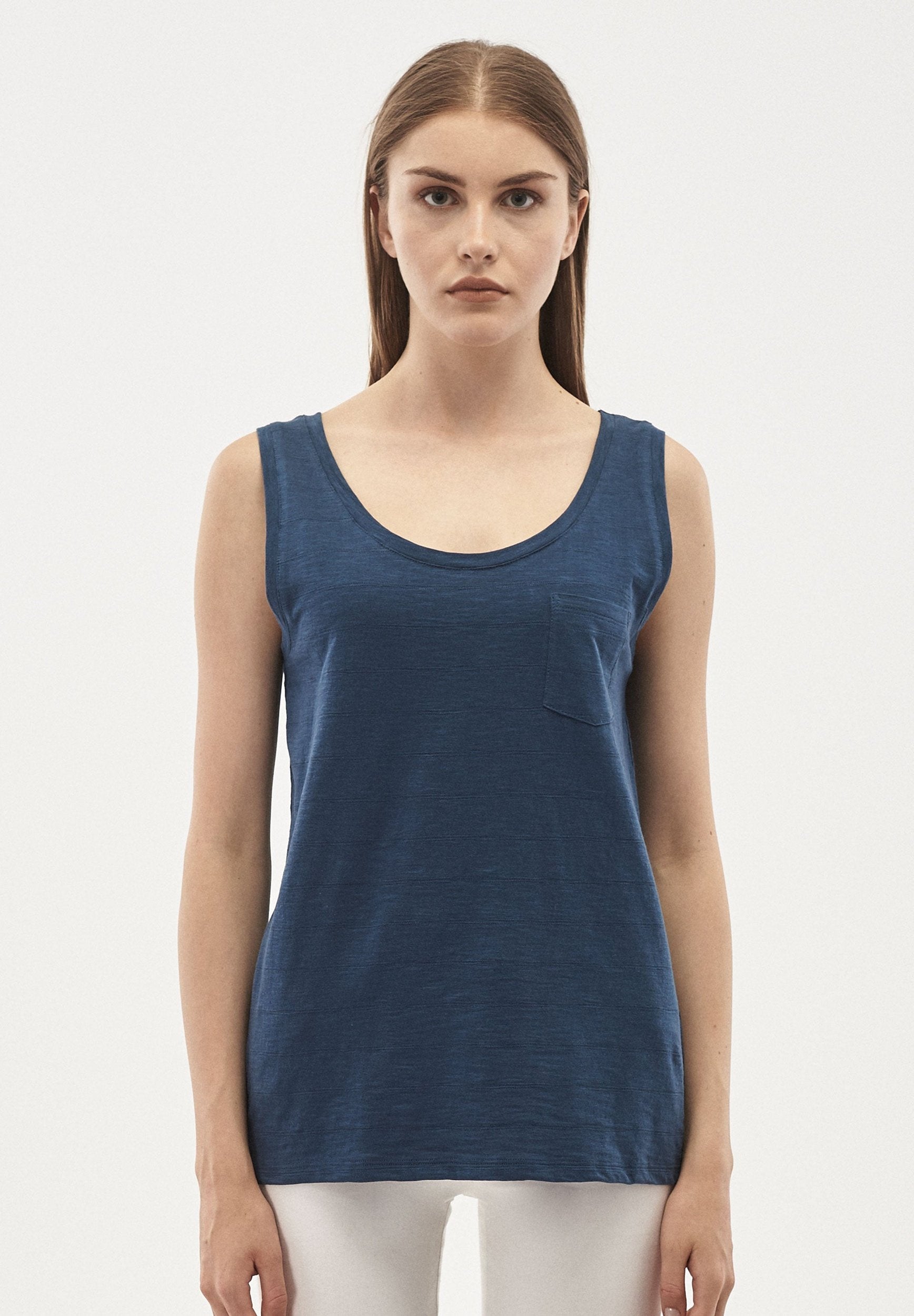 Tank-Top aus Bio-Baumwolle mit Brusttasche