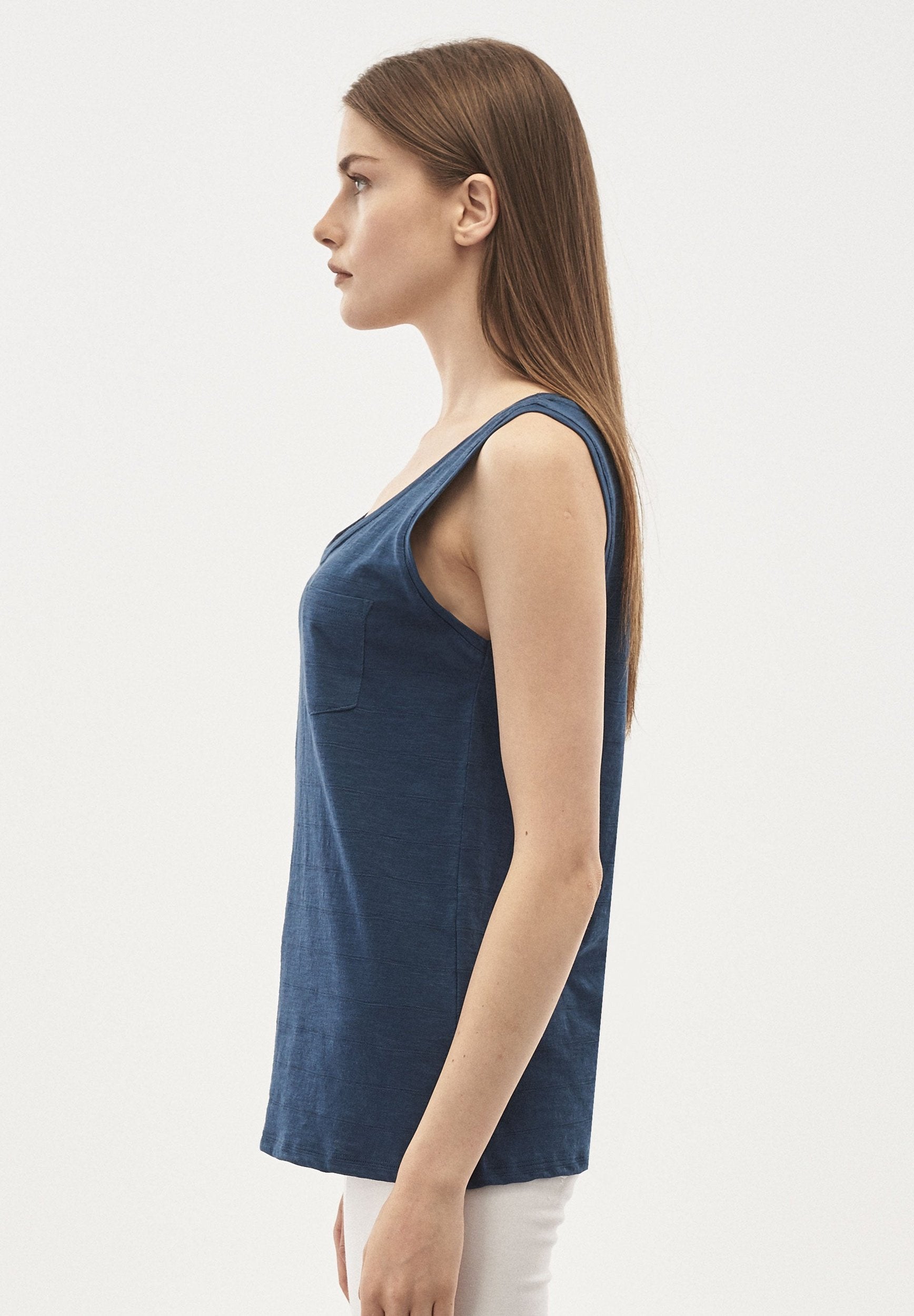 Tank-Top aus Bio-Baumwolle mit Brusttasche