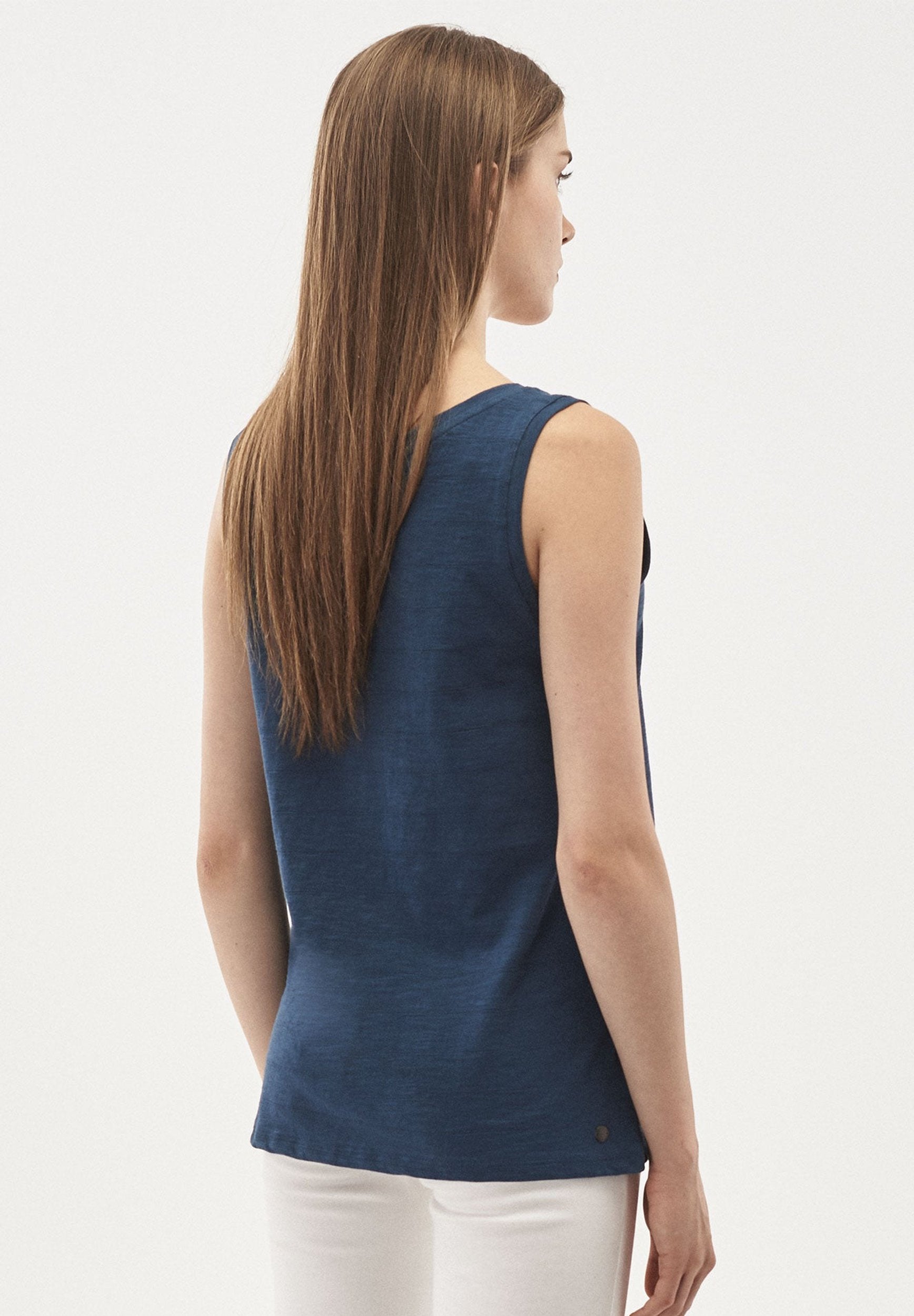 Tank-Top aus Bio-Baumwolle mit Brusttasche
