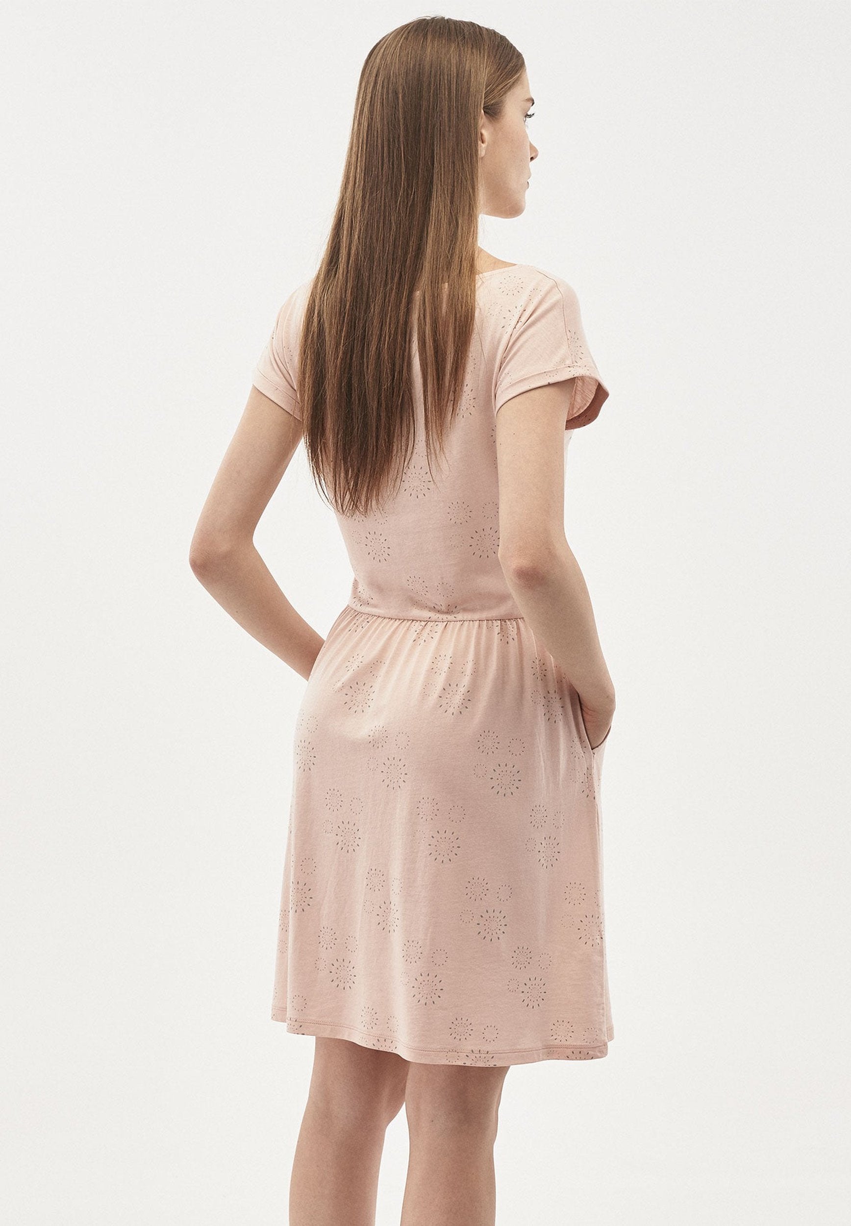 Kleid aus TENCEL™ Lyocell-Mix mit Allover-Print