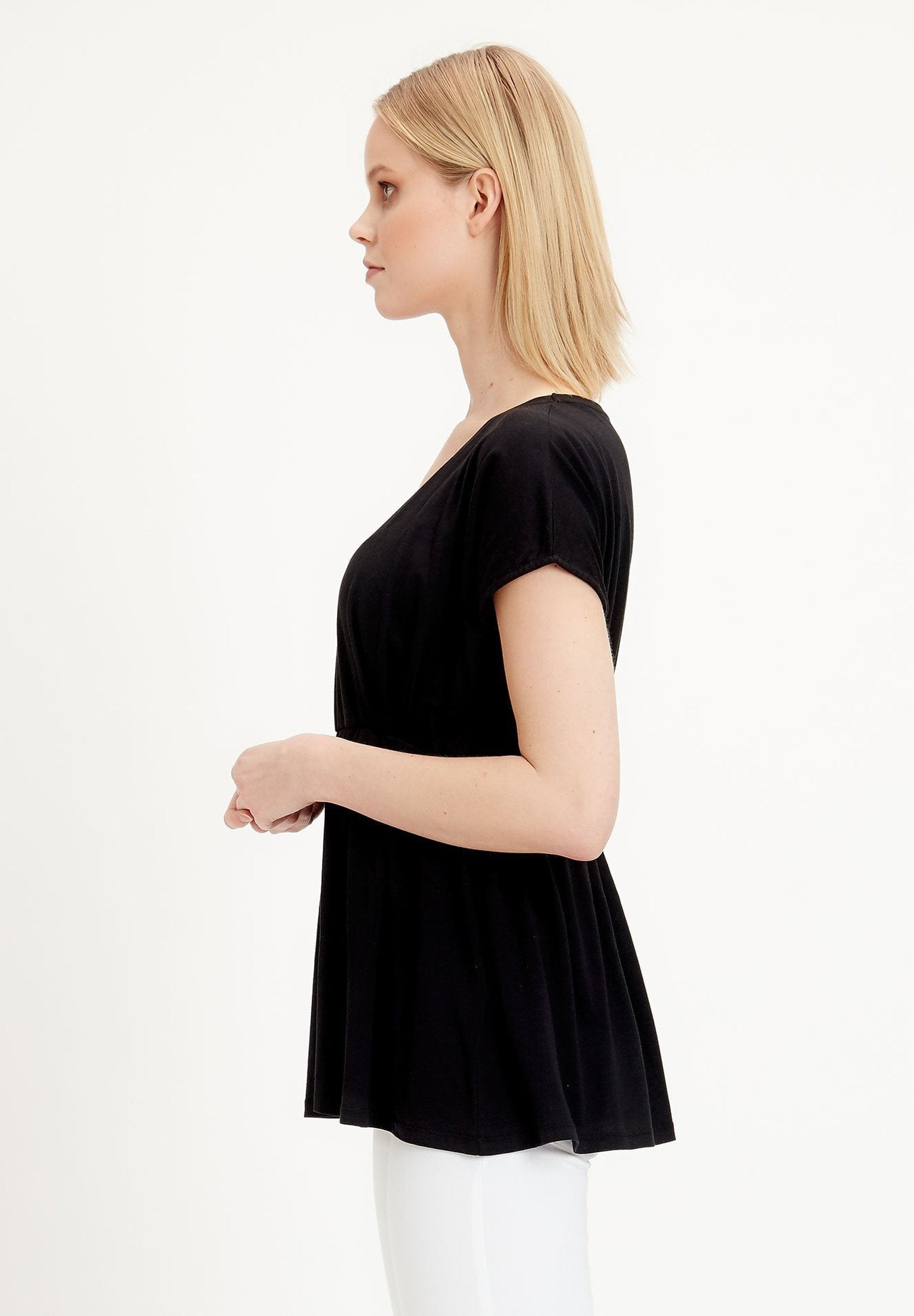 T-Shirt aus TENCEL™ Lyocell-Mix