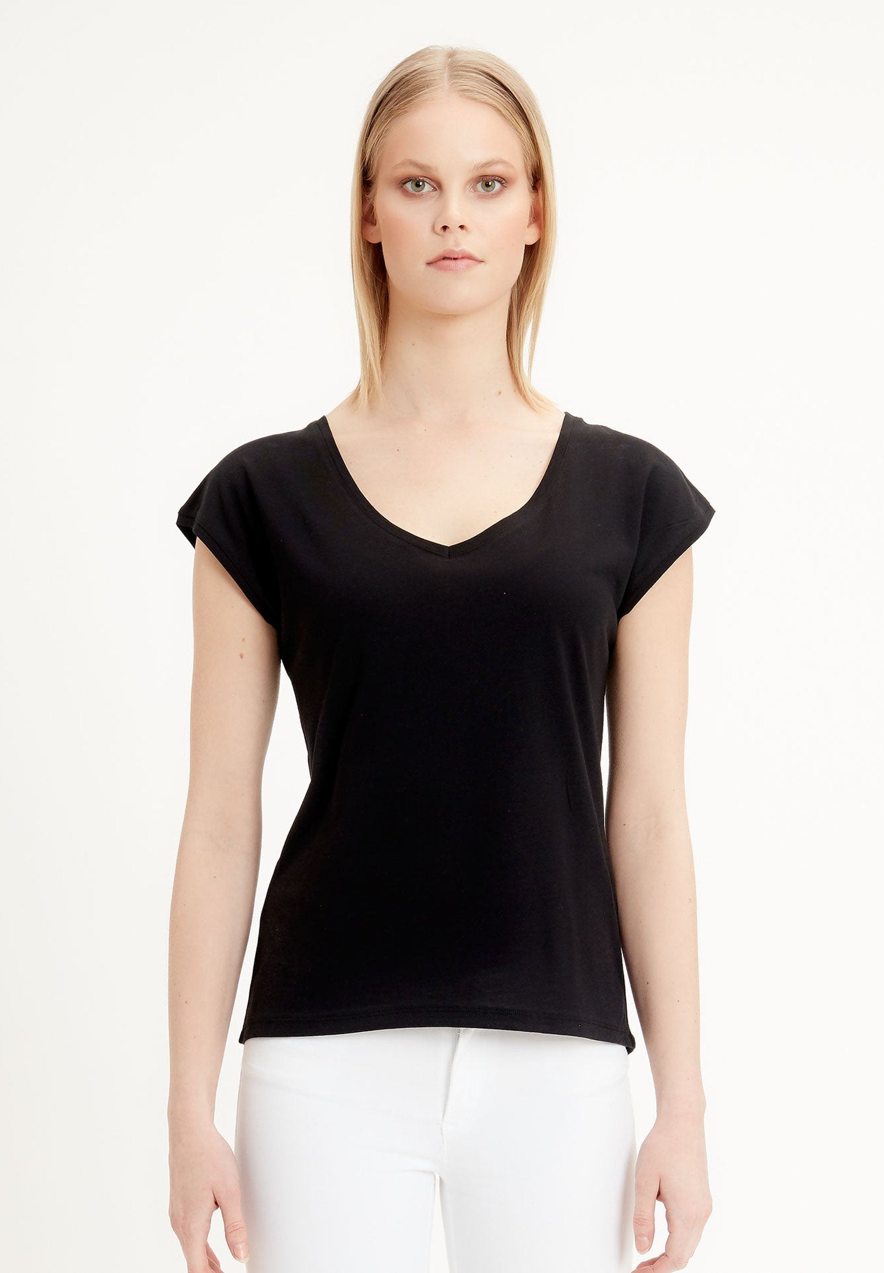 T-Shirt  aus TENCEL™ Lyocell-Mix