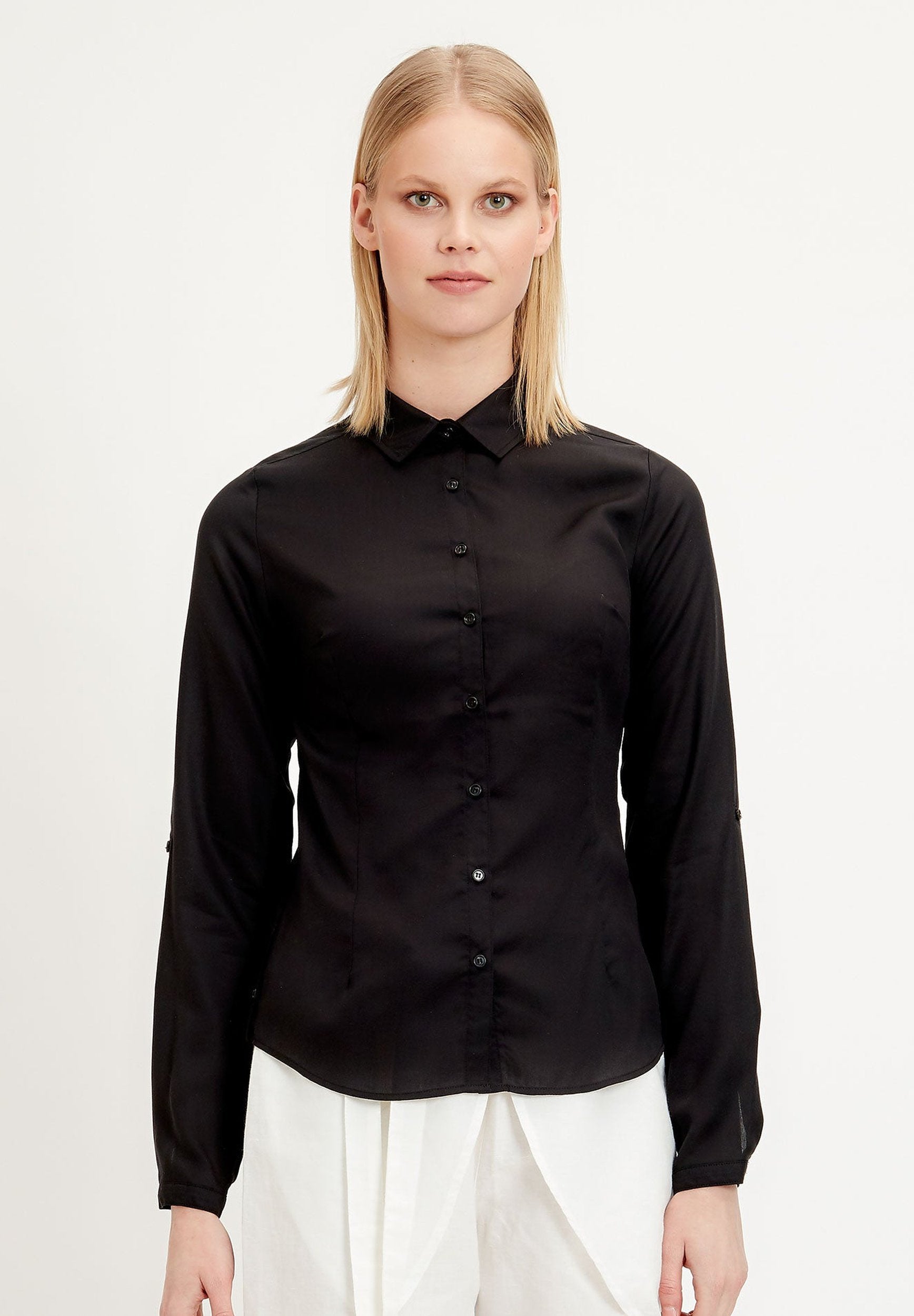 Hemdbluse aus TENCEL™ Lyocell