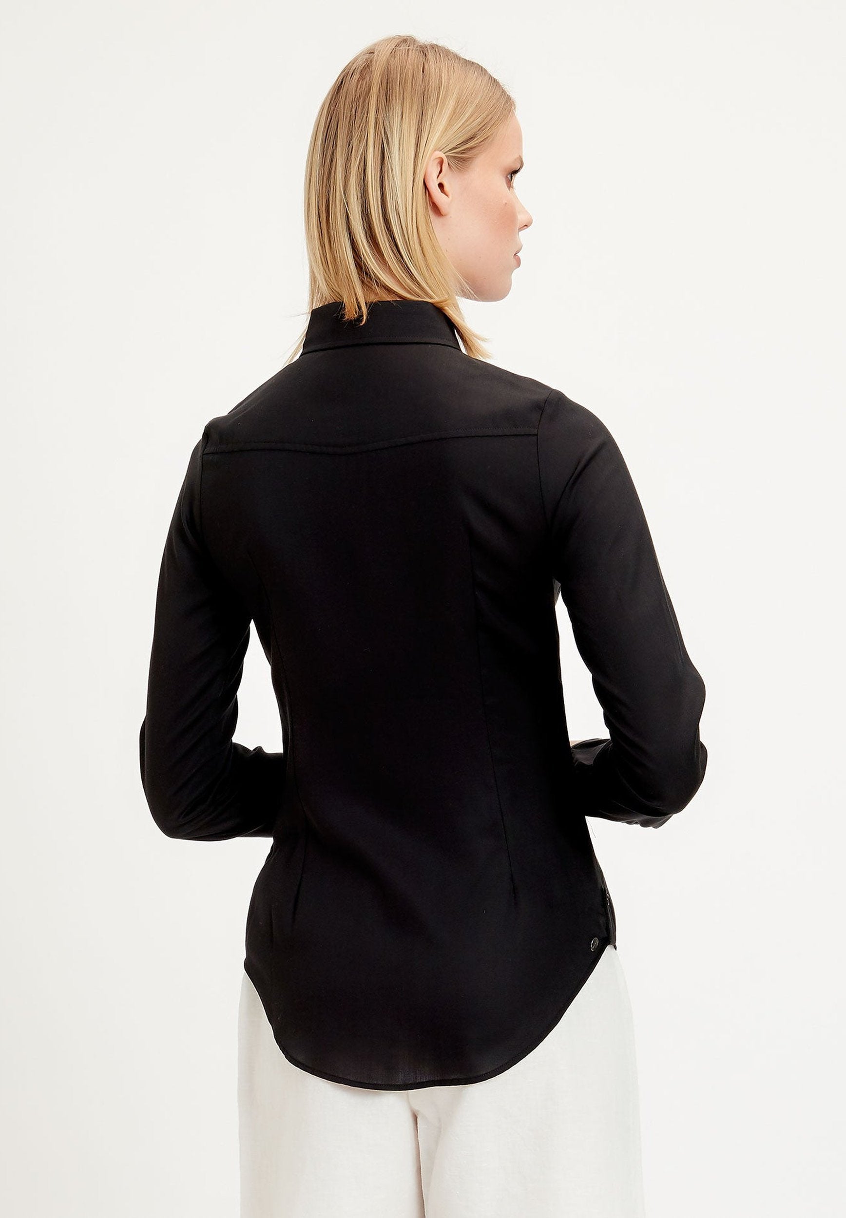 Hemdbluse aus TENCEL™ Lyocell