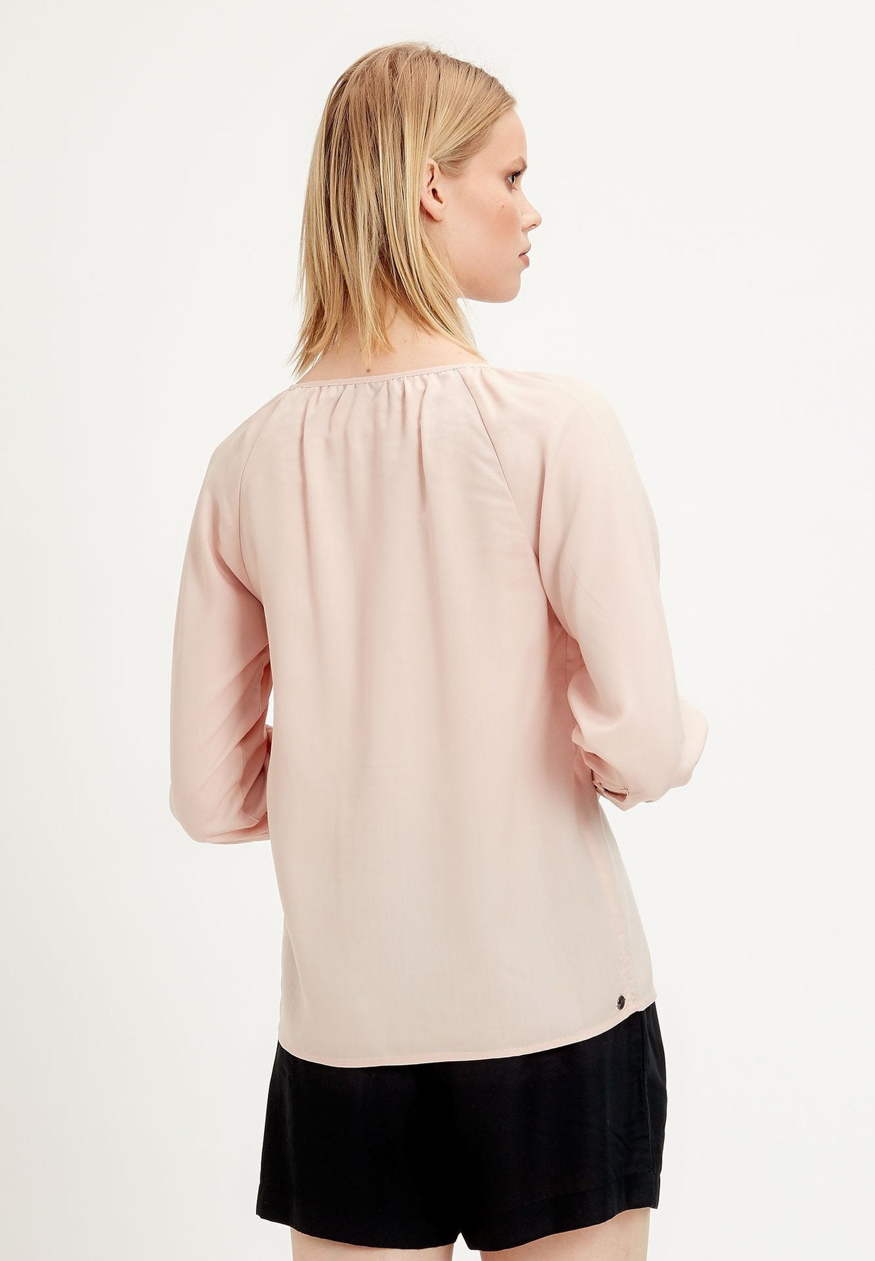 Bluse aus TENCEL™ Lyocell mit 3/4 Ärmeln