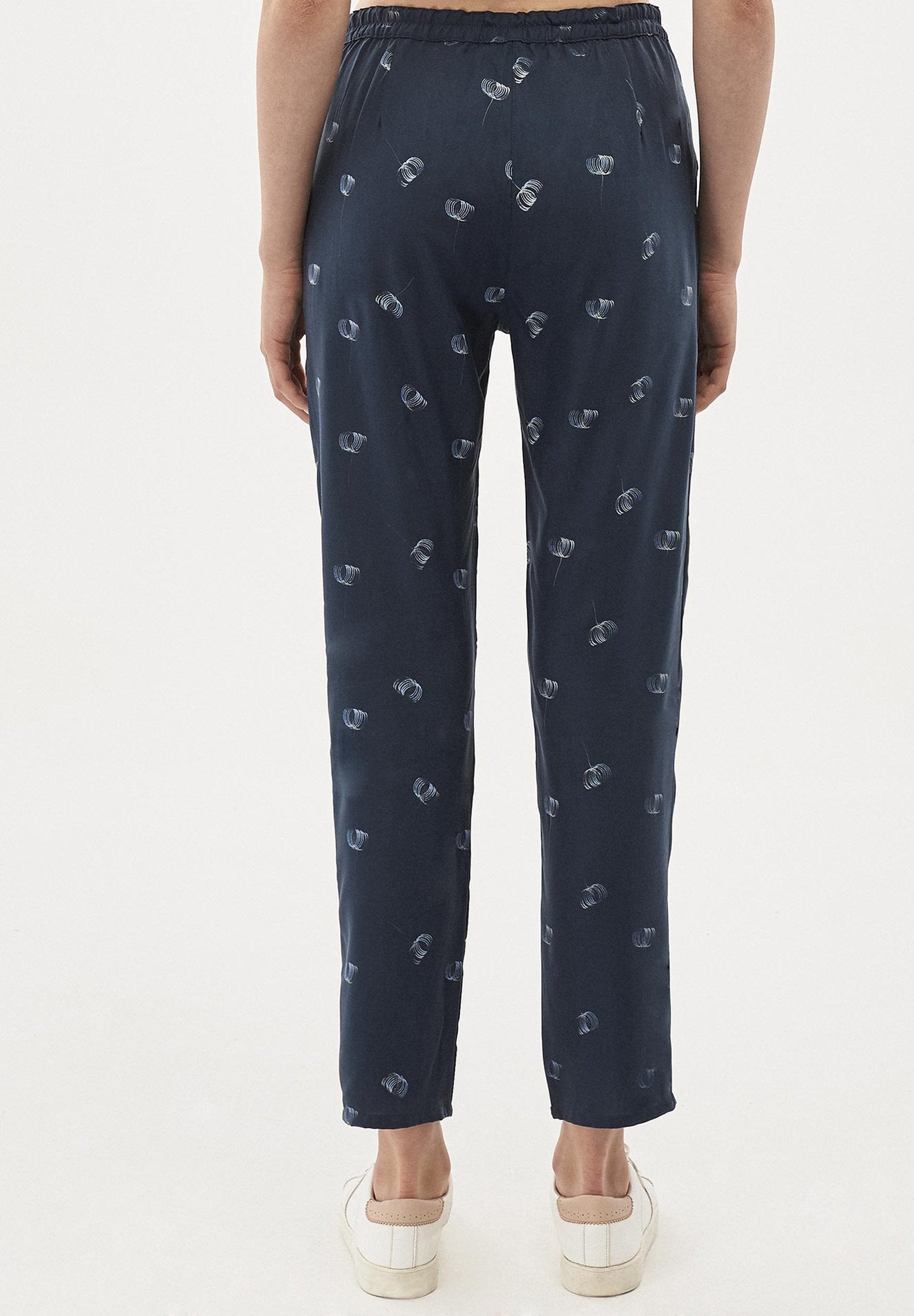 Hose aus TENCEL™ Lyocell mit Allover-Print