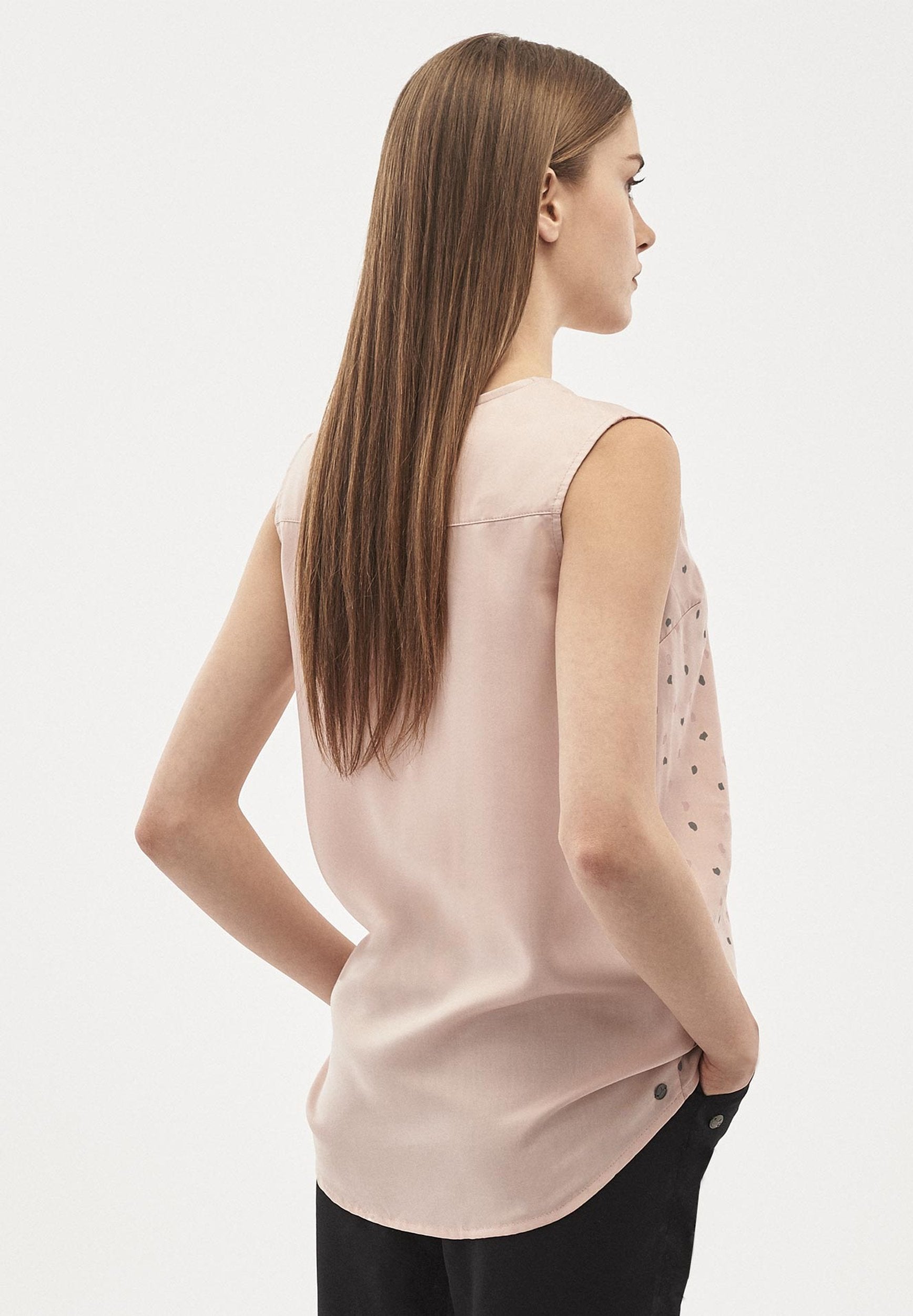 Blusentop aus TENCEL™ Lyocell mit Allover-Print