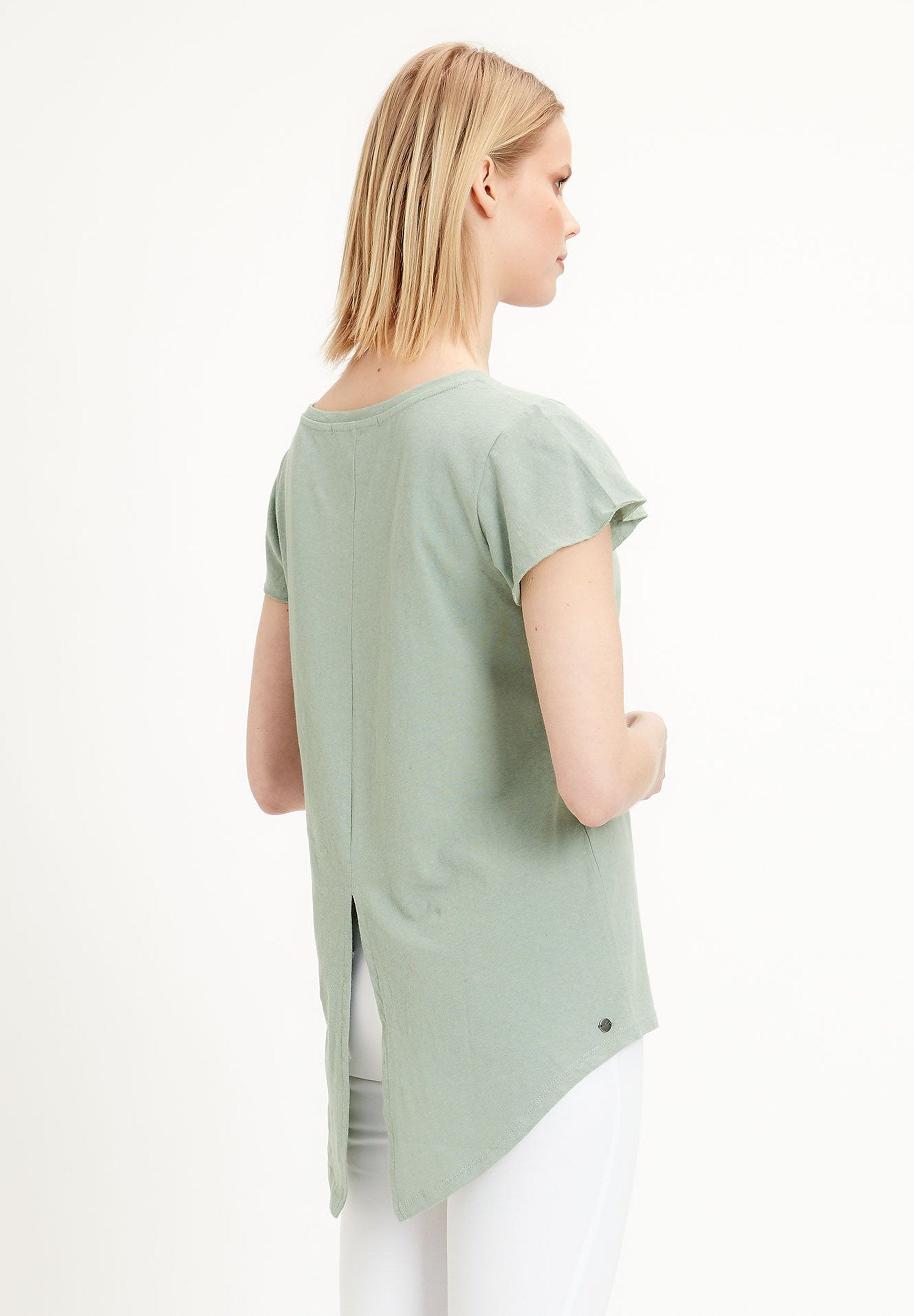 T-Shirt aus Leinen-Bio-Baumwolle-Mix
