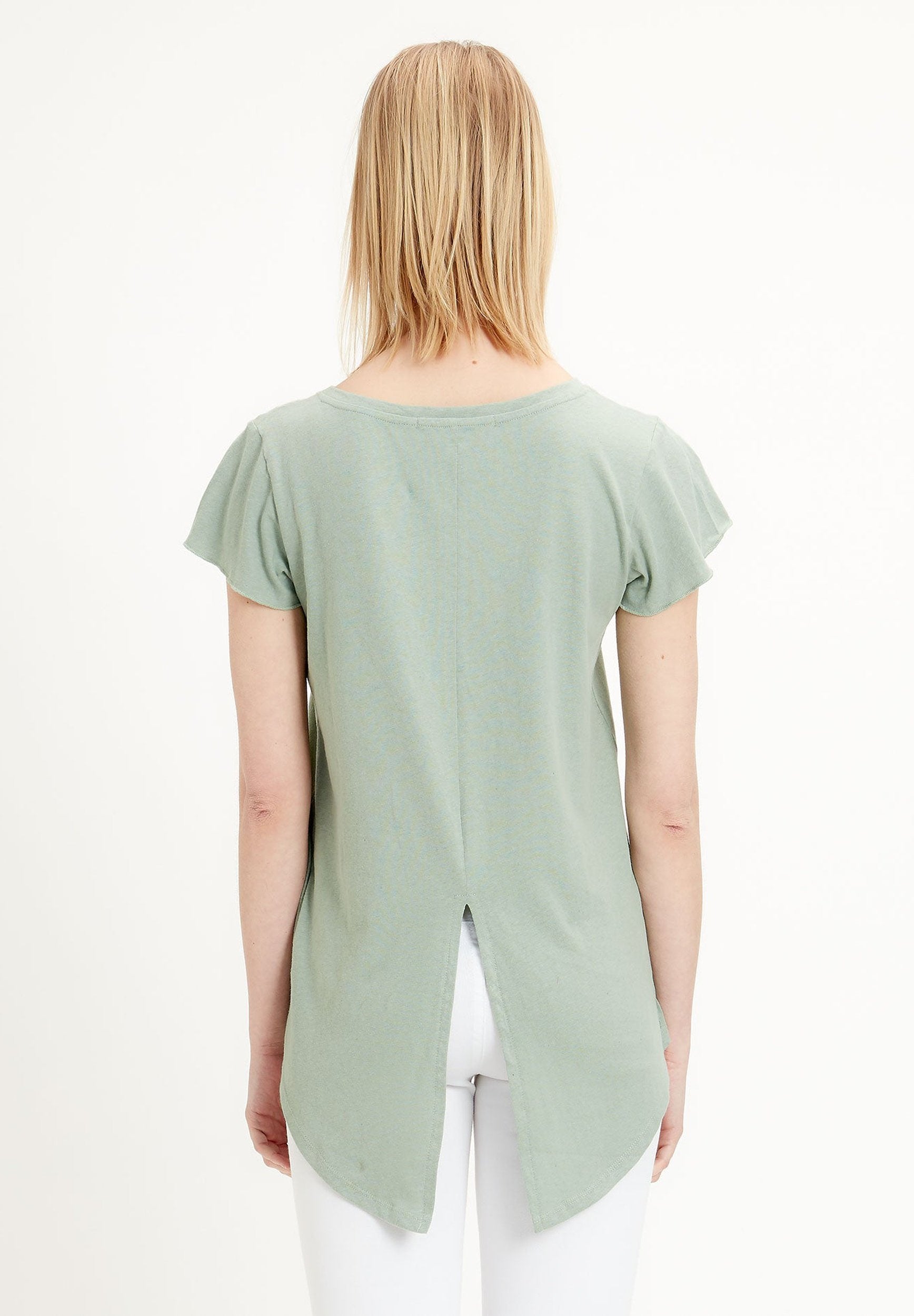 T-Shirt aus Leinen-Bio-Baumwolle-Mix