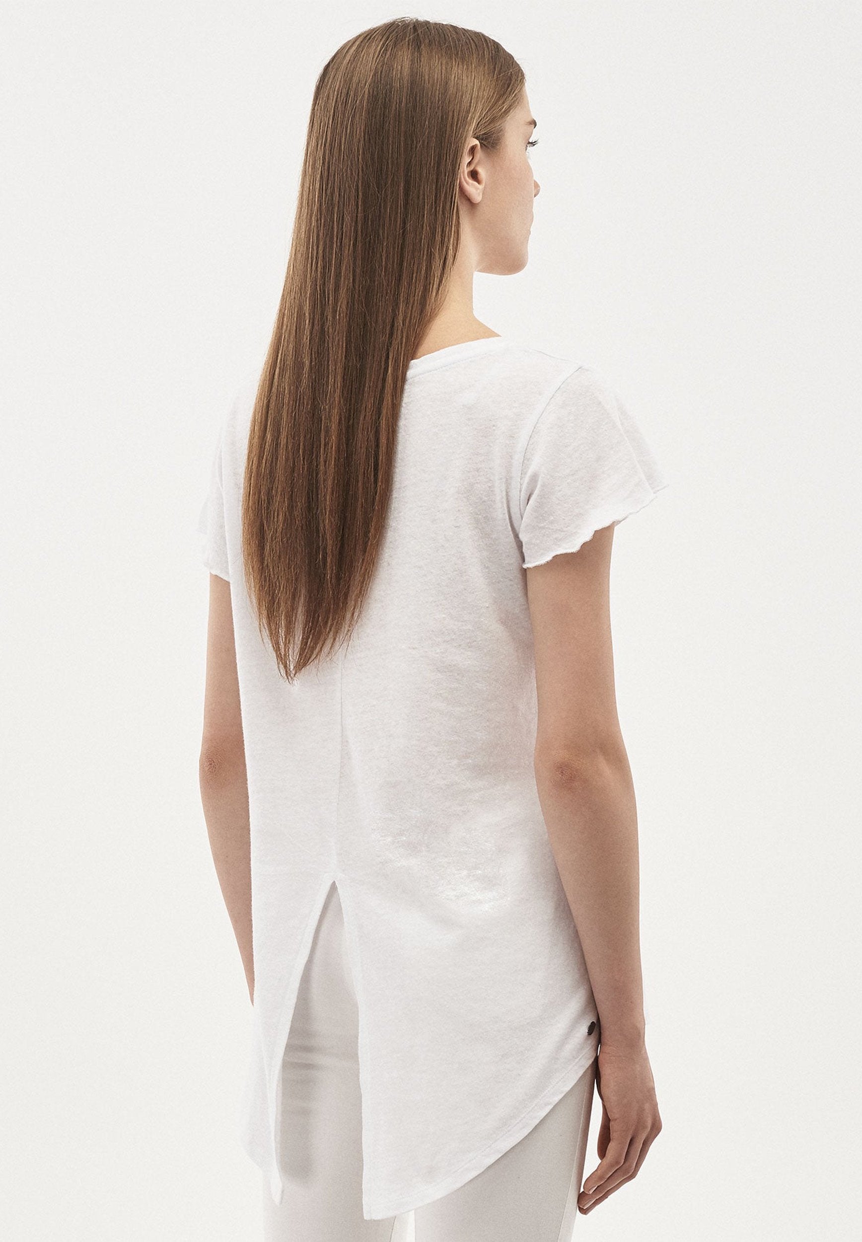T-Shirt aus Leinen-Bio-Baumwolle-Mix