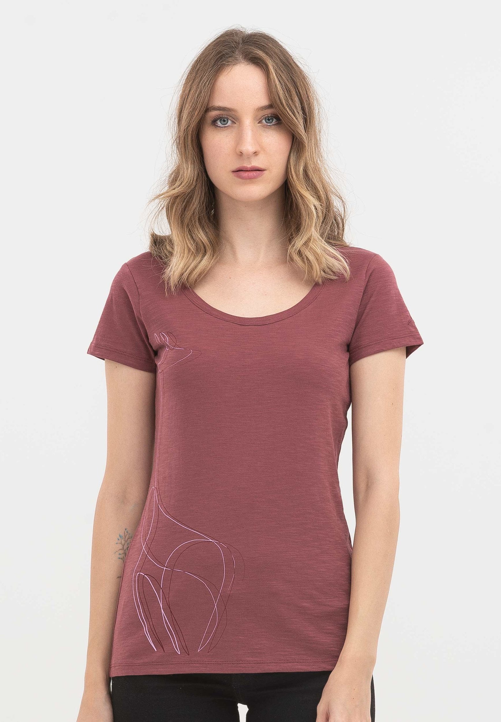 T-Shirt aus Bio-Baumwolle mit Print