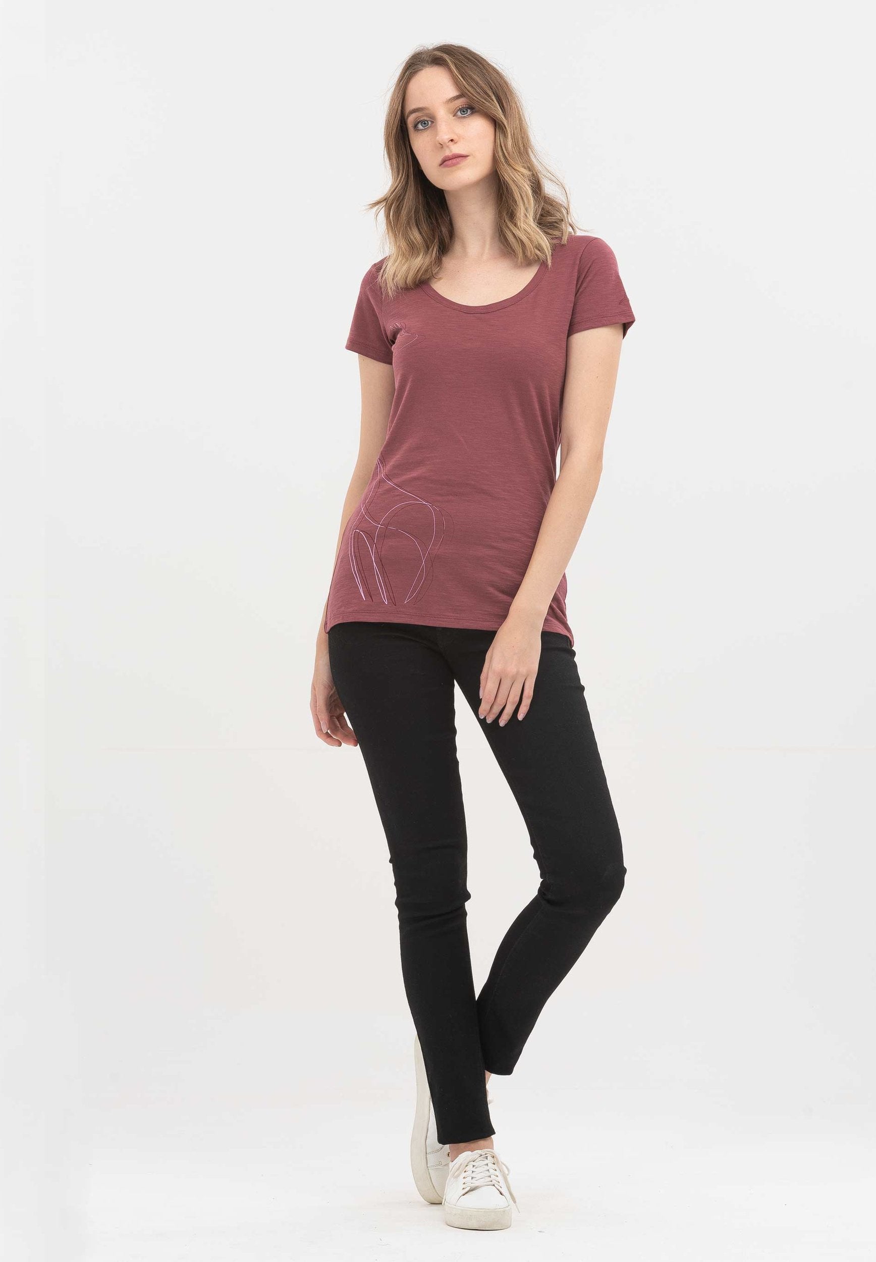 T-Shirt aus Bio-Baumwolle mit Print