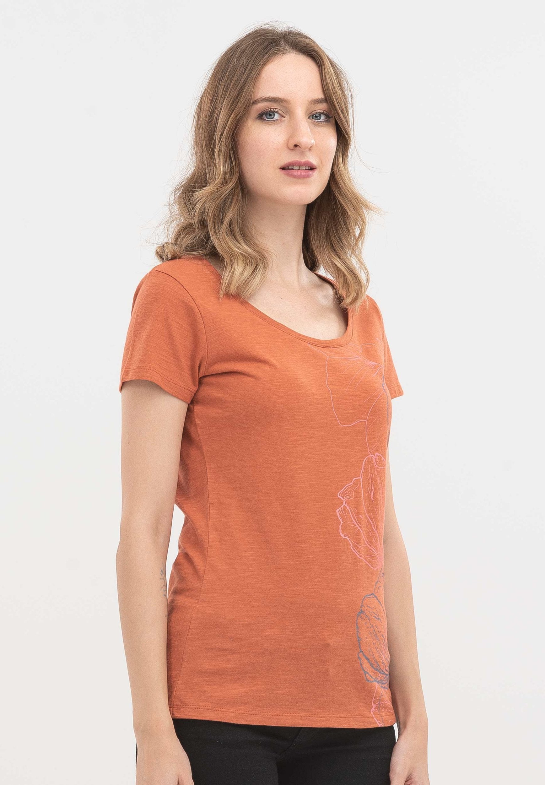 T-Shirt aus Bio-Baumwolle mit Print