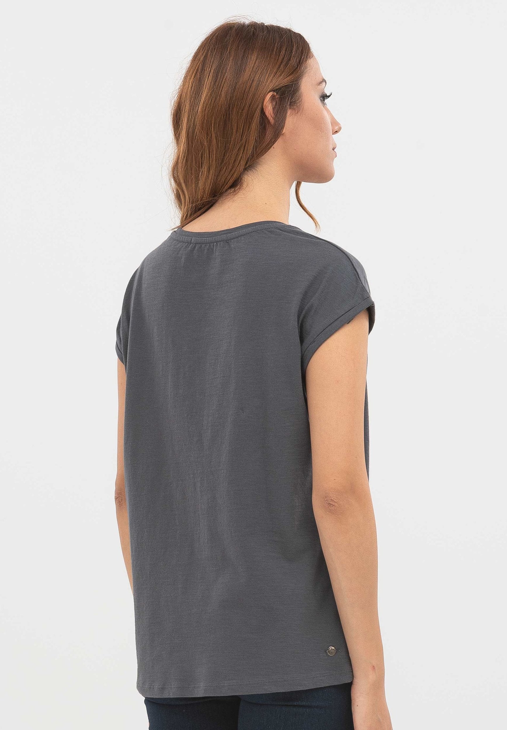 T-Shirt aus Bio-Baumwolle mit Stickerei