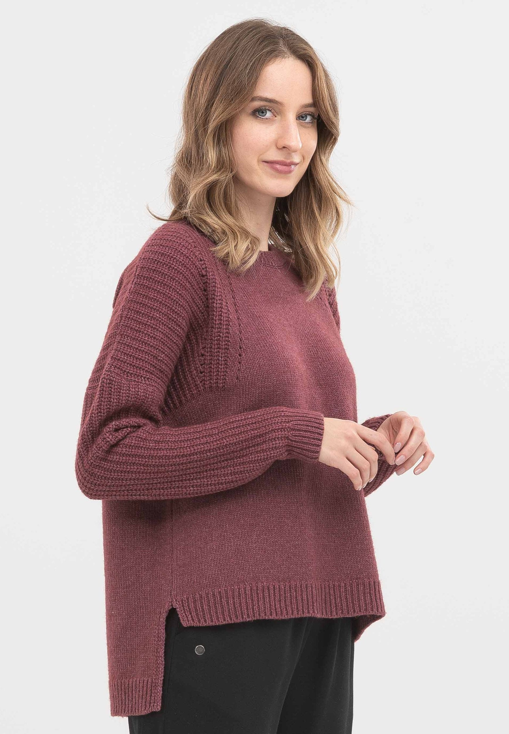Pullover aus Bio-Merinowolle und Bio-Baumwolle