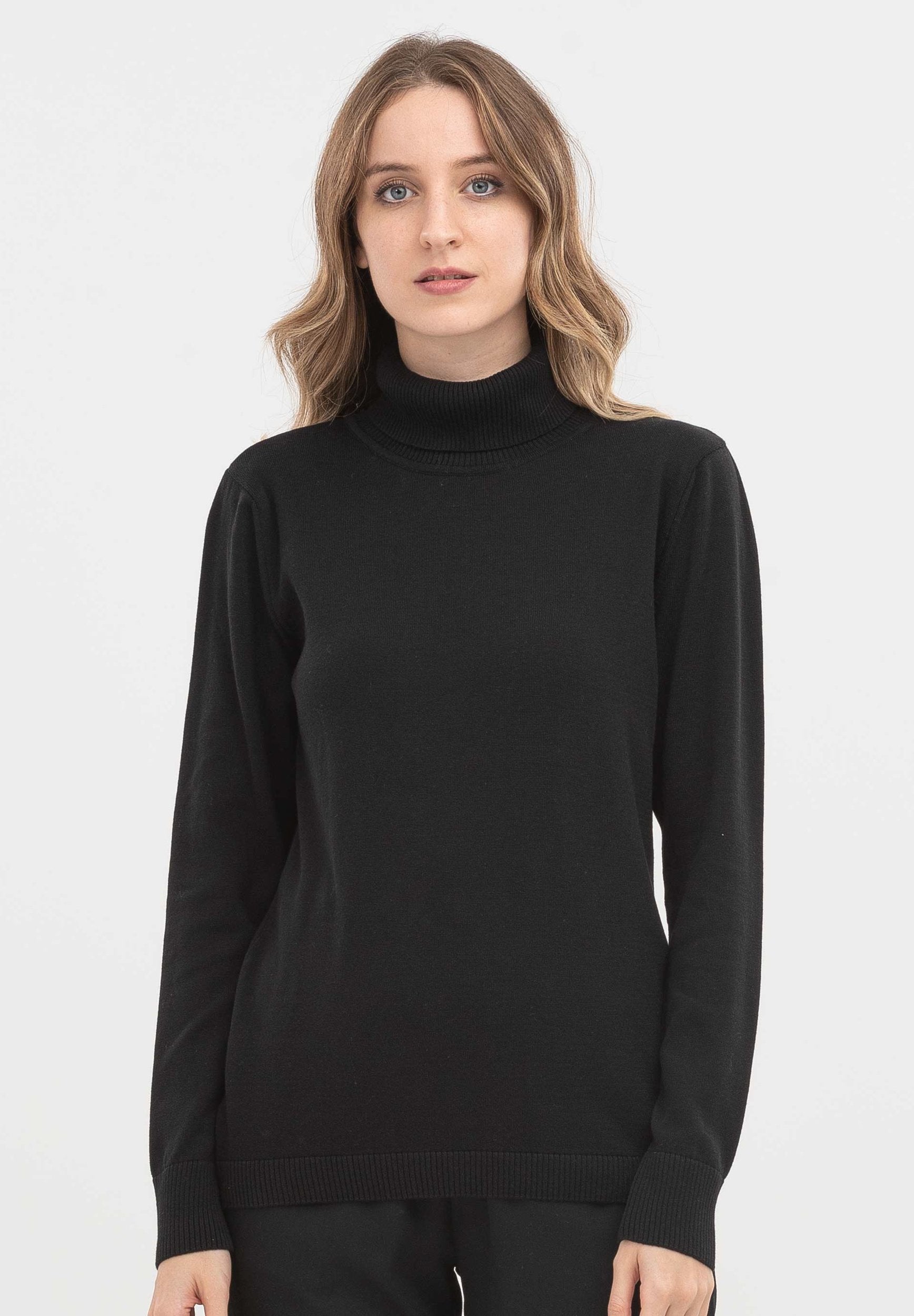 Rollkragenpullover aus Bio-Baumwolle