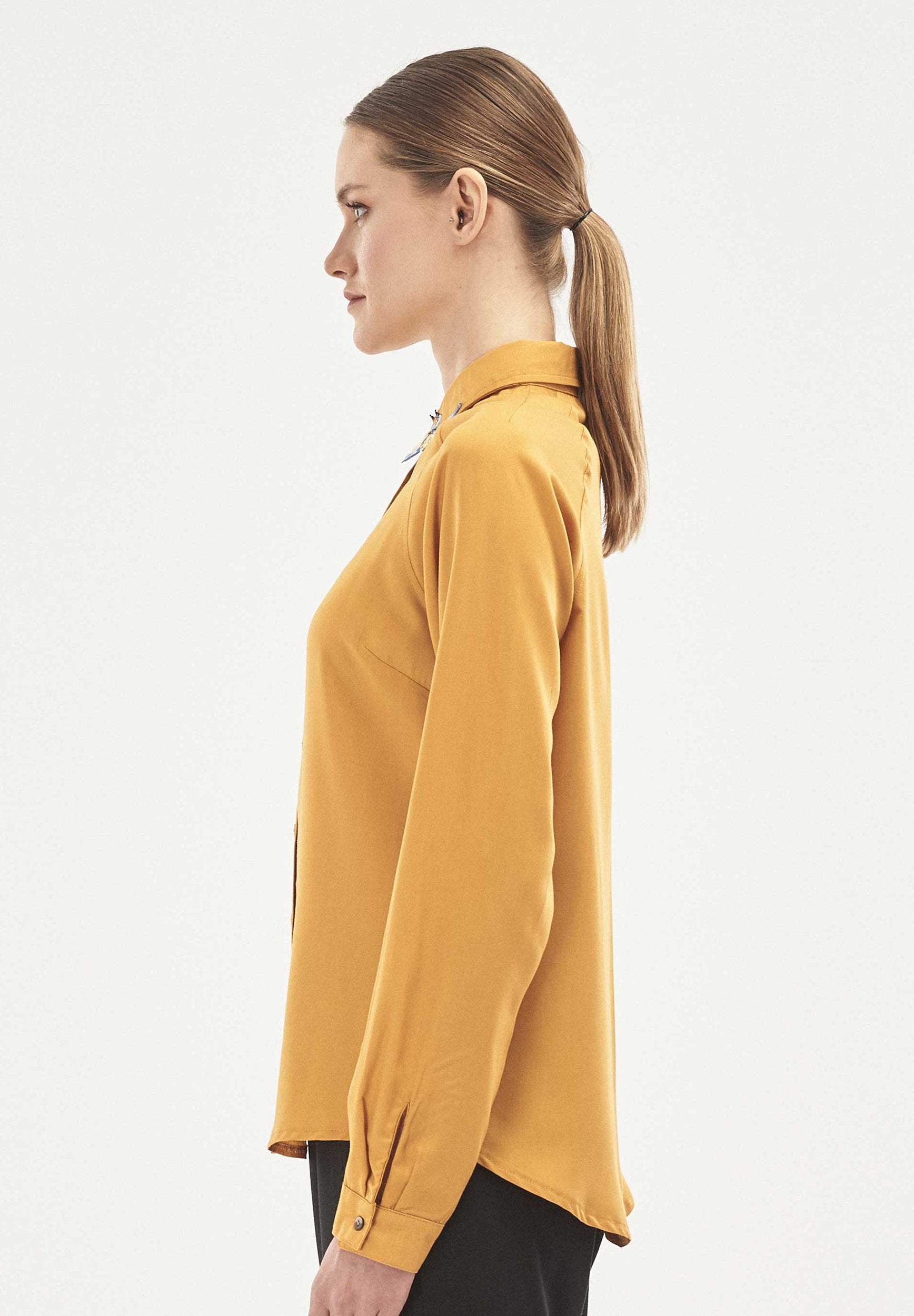Hemdbluse aus TENCEL™ Lyocell mit Raglanärmeln