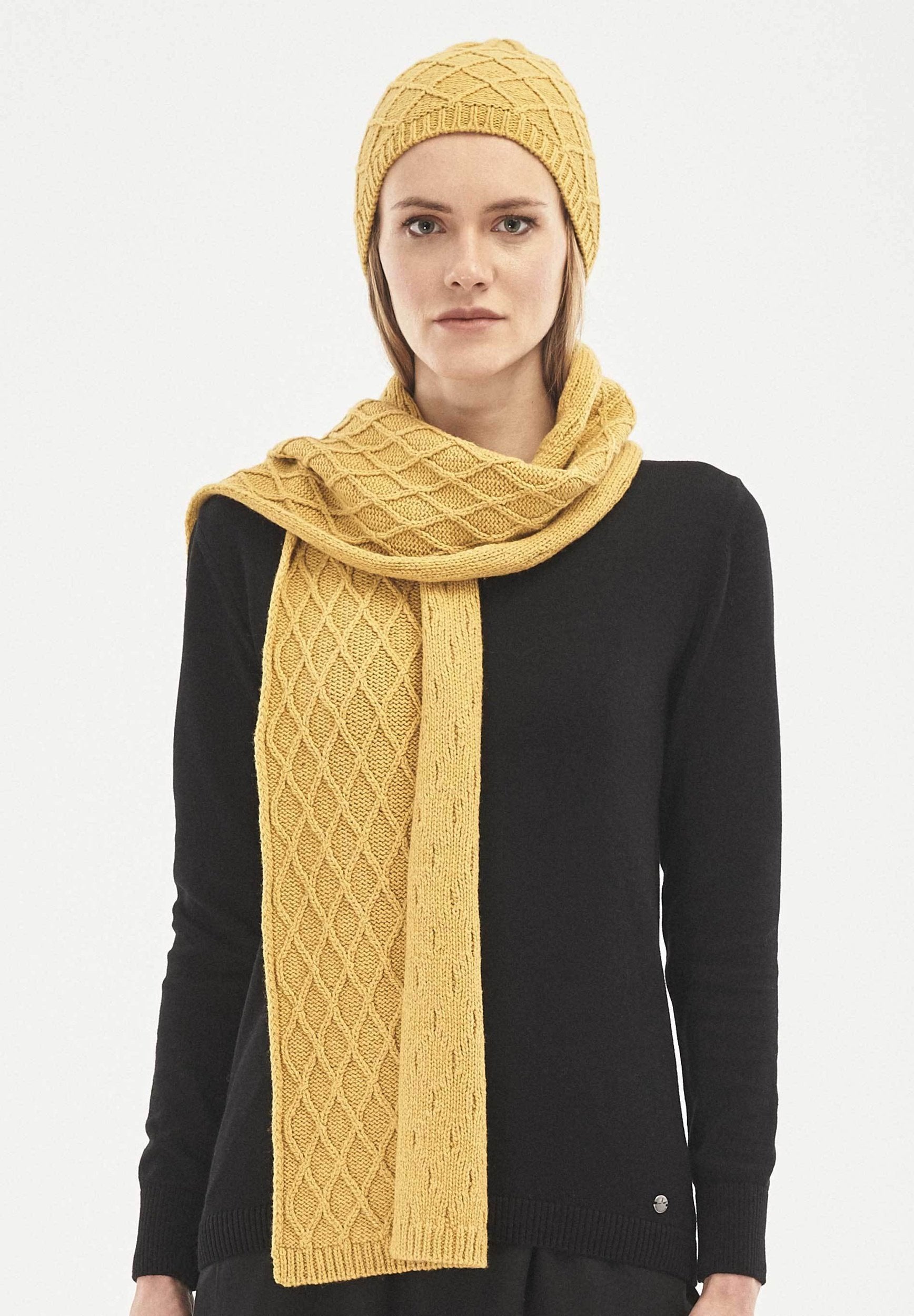 Strickschal aus Bio-Merinowolle und Bio-Baumwolle | Nachhaltige Mode Online
