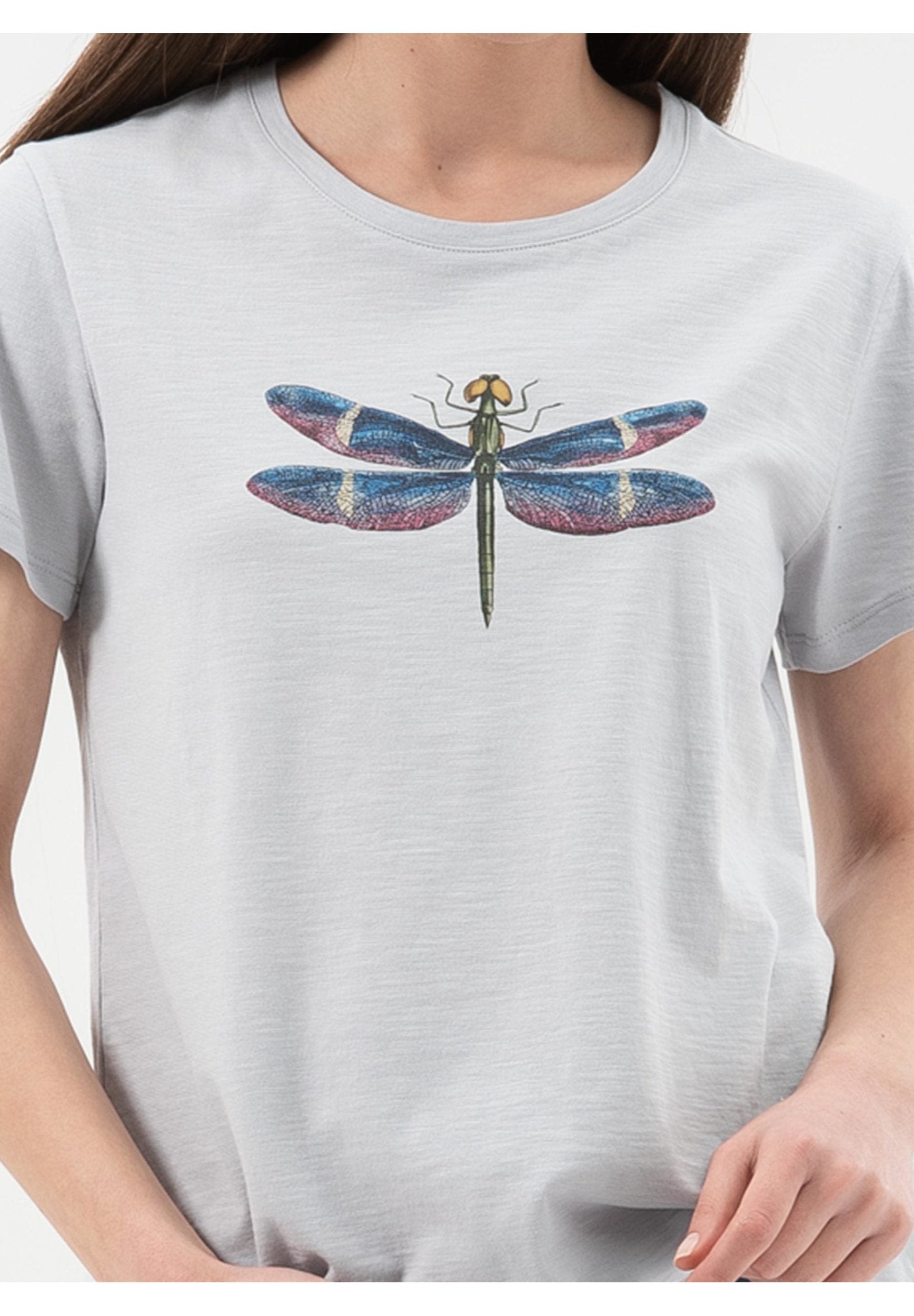 T-Shirt aus Bio-Baumwolle mit Libelle-Print